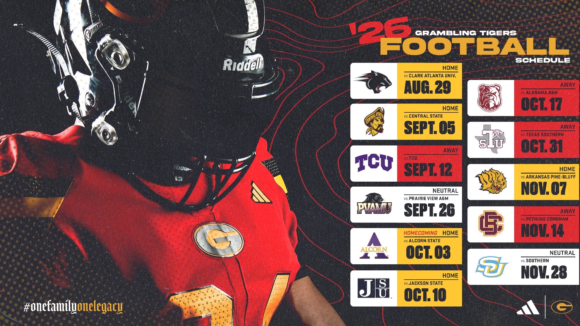 2026 Grambling State football Schedule