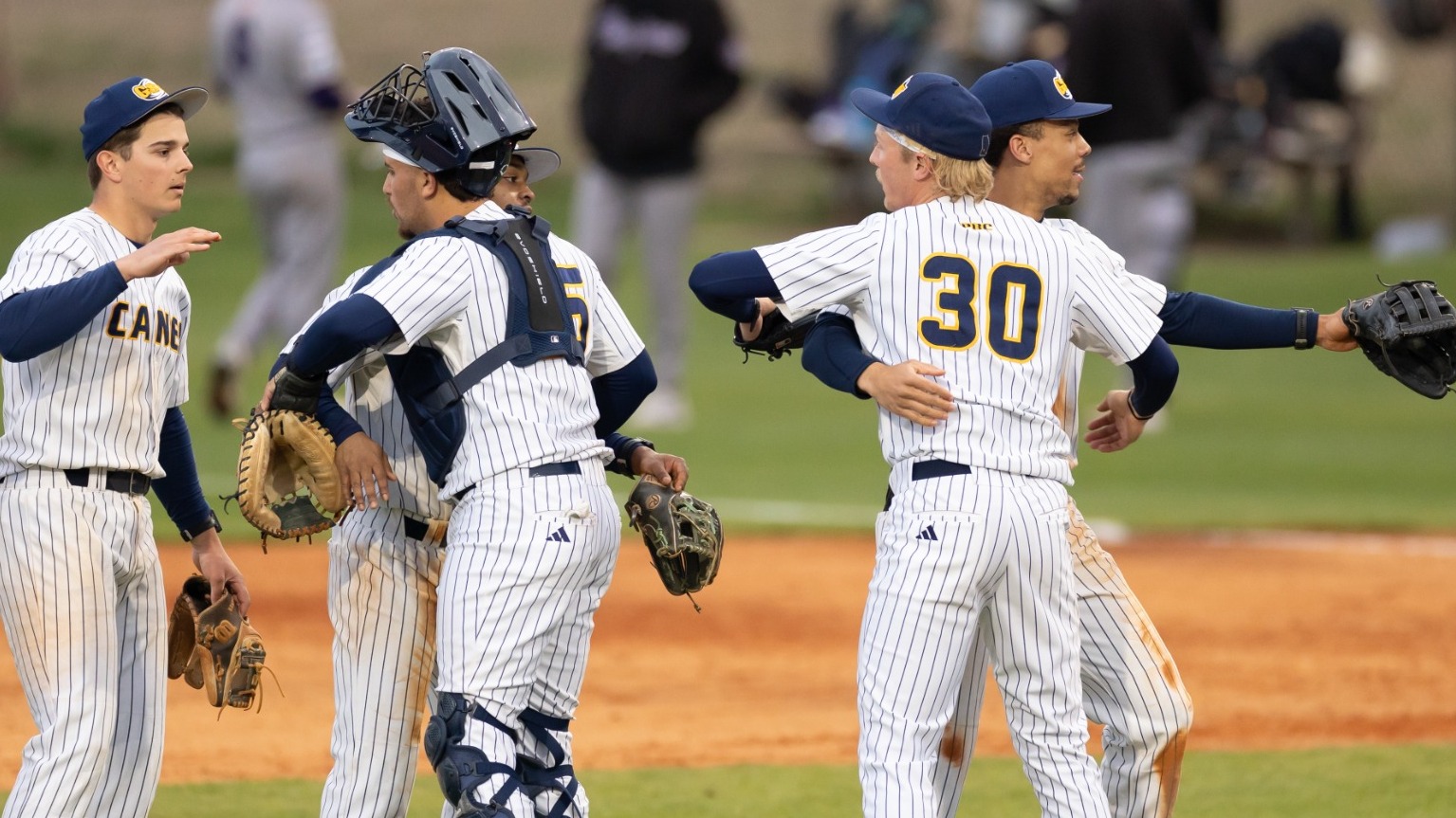 Postgame hugs vs Trevecca