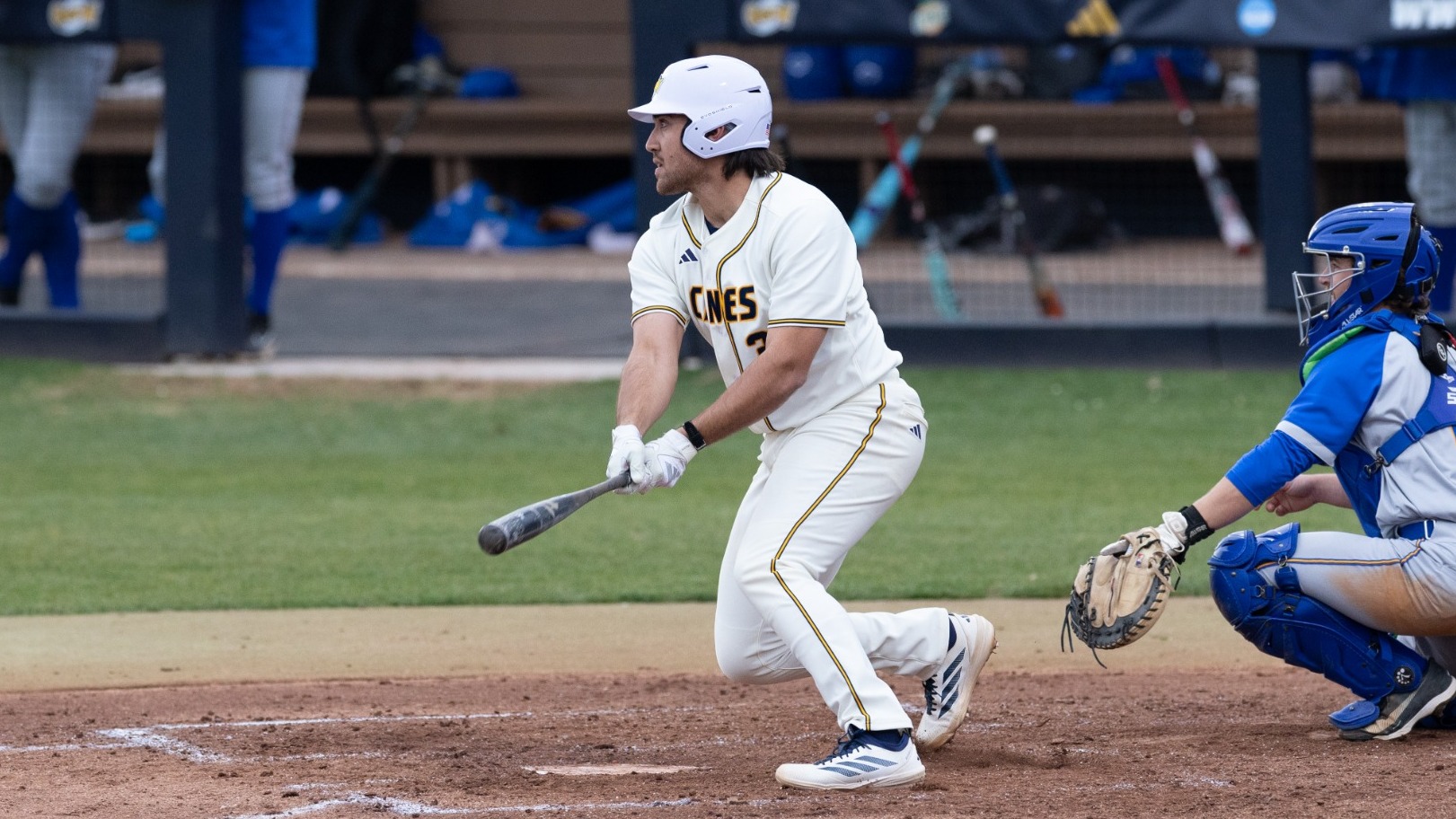 Wainman at bat against Embry Riddle