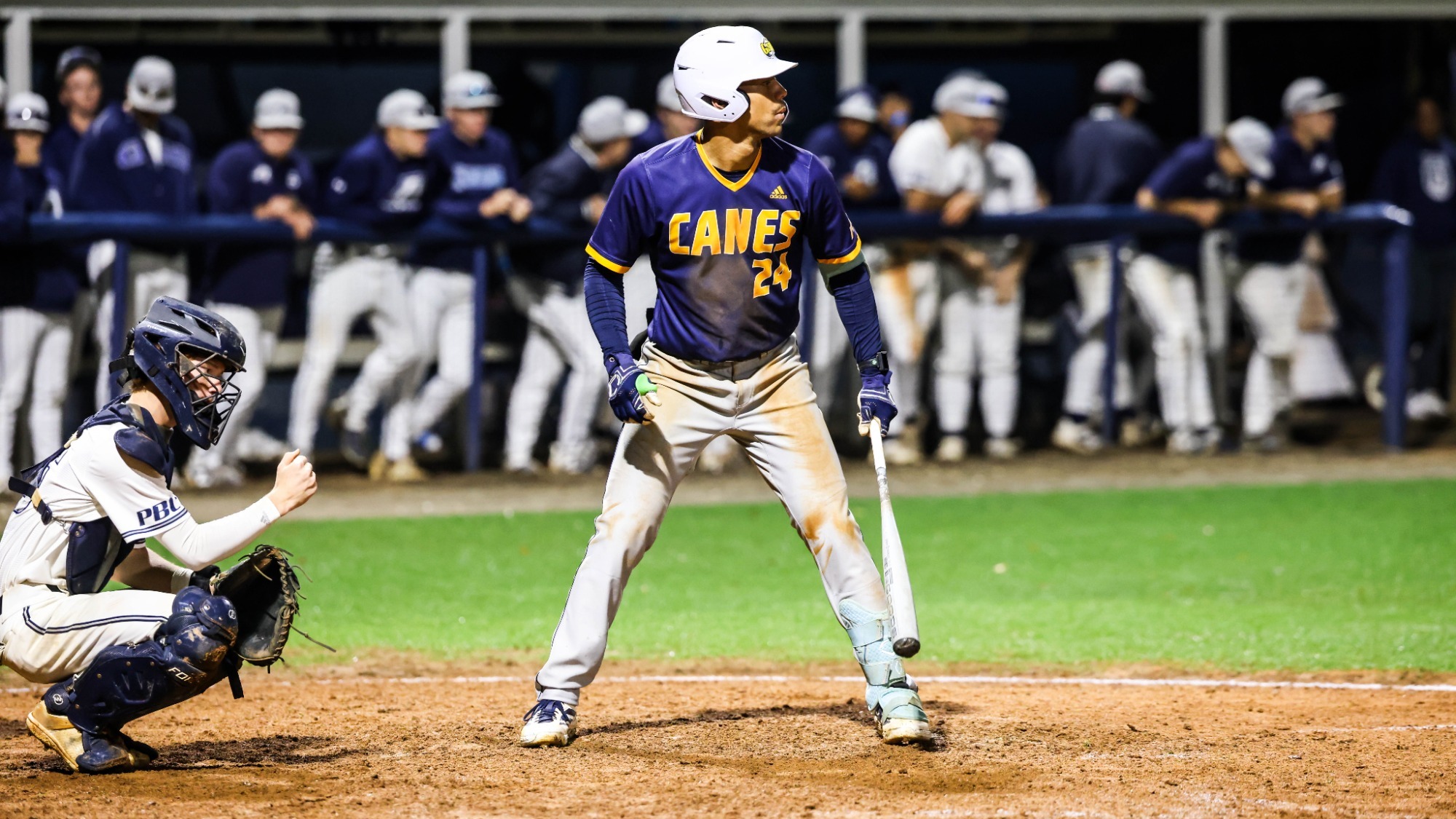 Gipson at the plate at Augusta Game 1