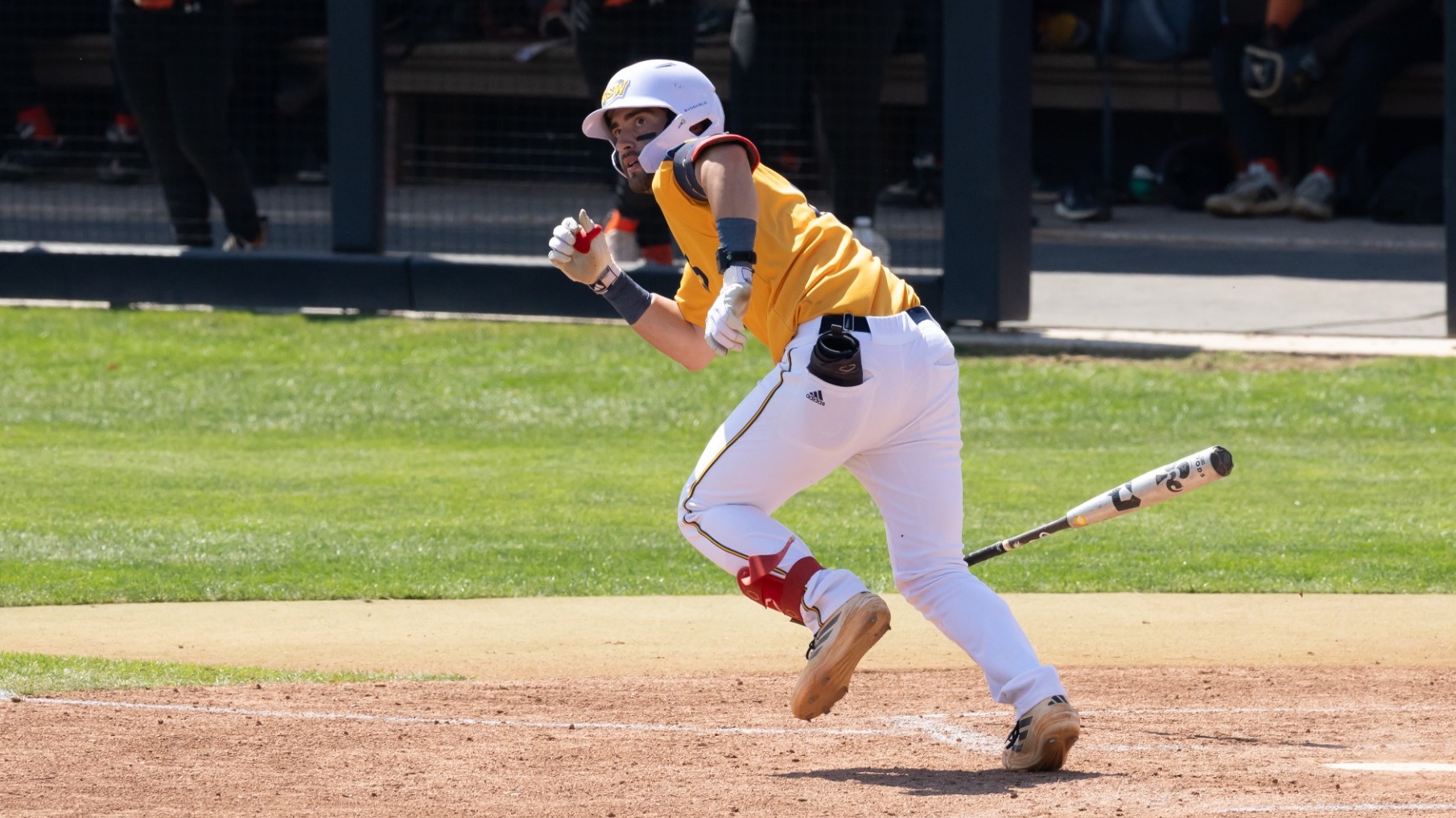 Batter watching batted ball vs Claflin