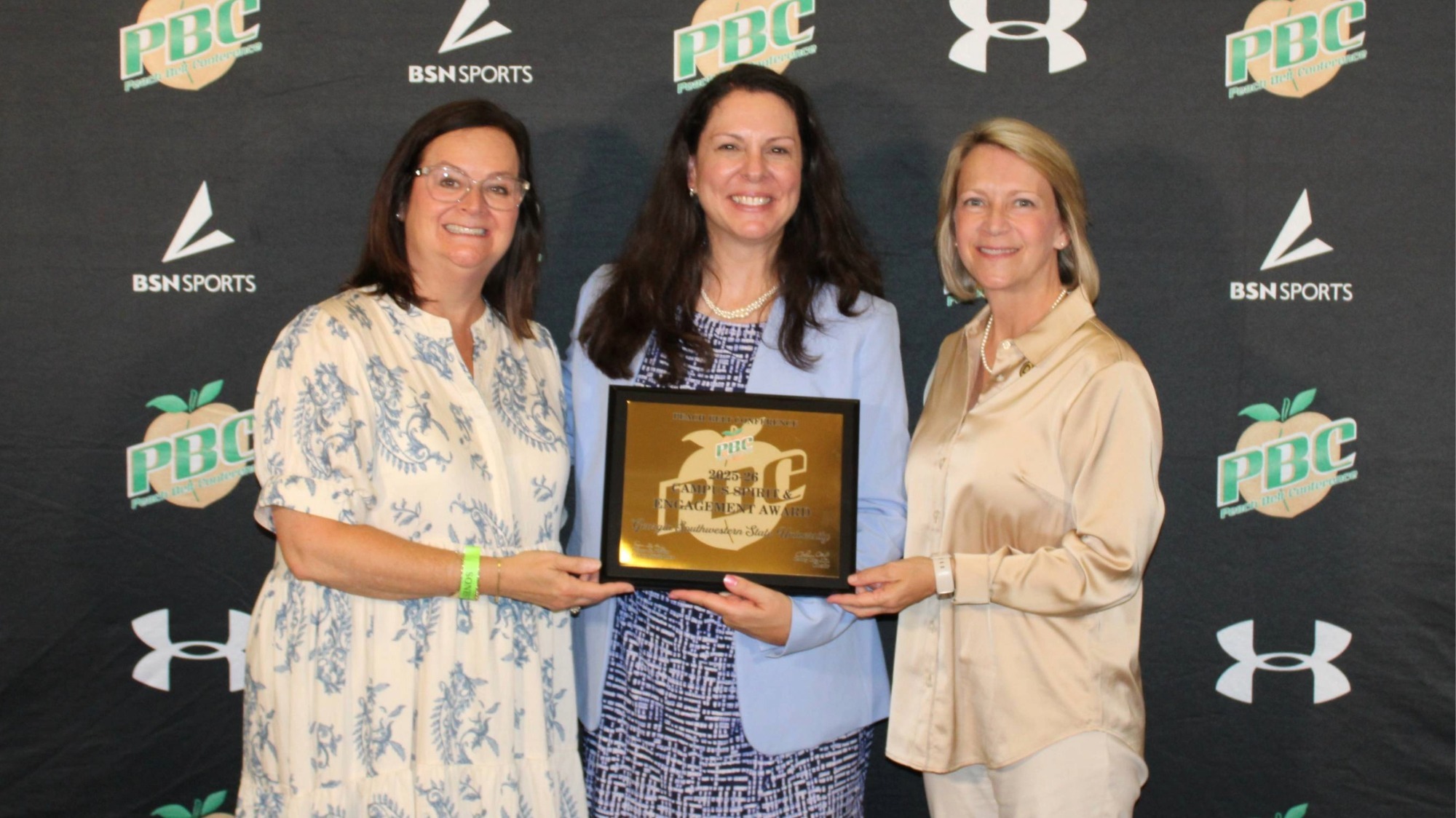 Receiving PBC Campus Spirit Award