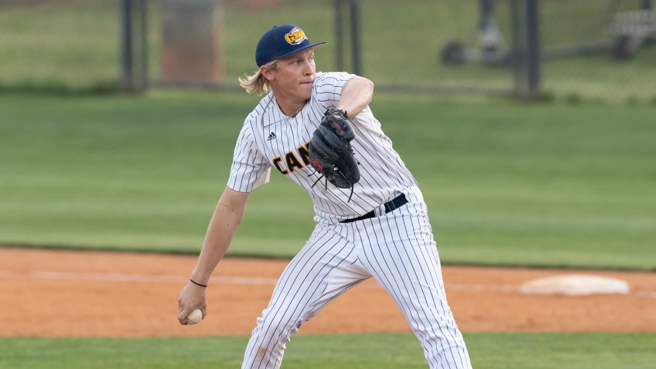 Koehler throwing pitch against Claflin