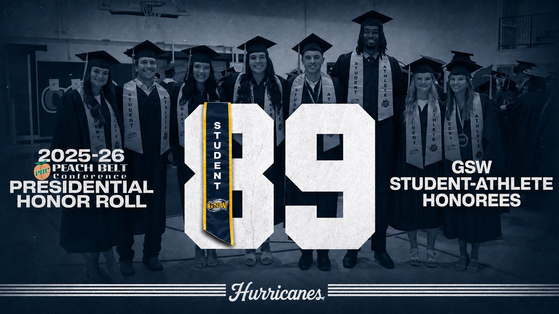 89 Student Athletes Named to PBC Presidential Honor Roll Text Graphic
