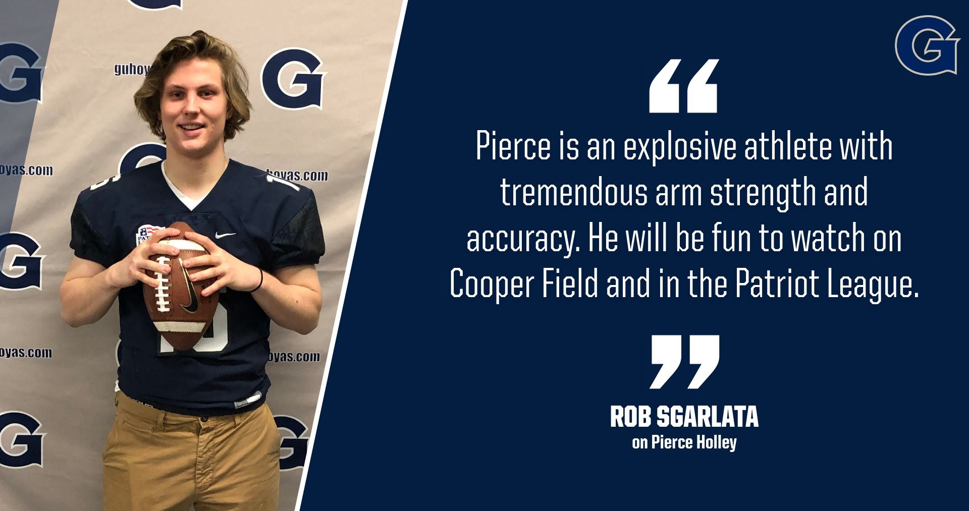 Pierce Holley Football University Athletics