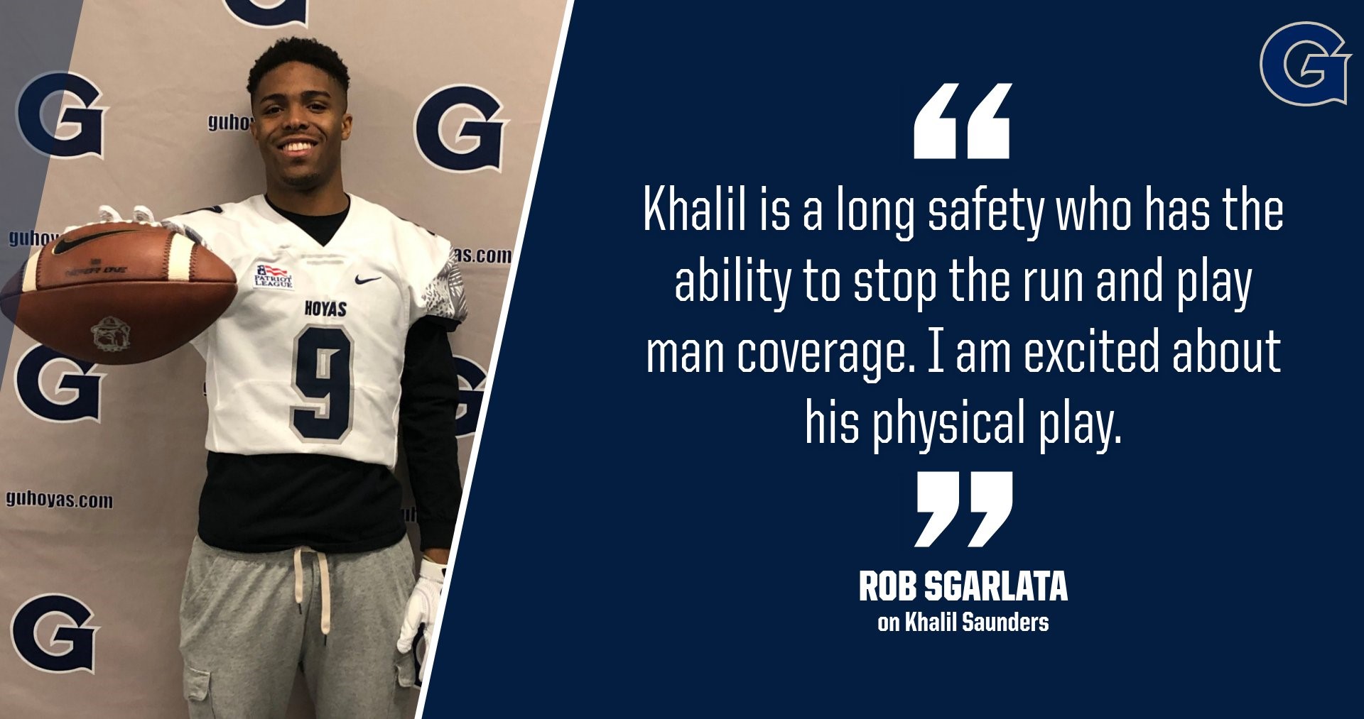 Khalil Saunders Football University Athletics