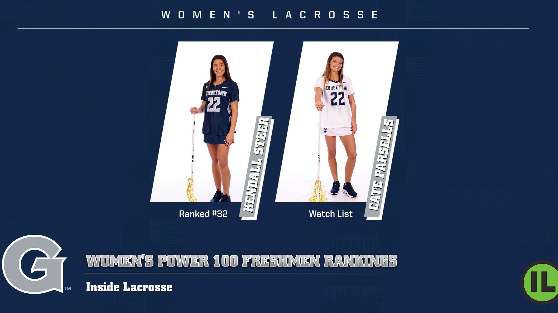 Steer and Parsells are Placed on Inside Lacrosse Women’s Power 100