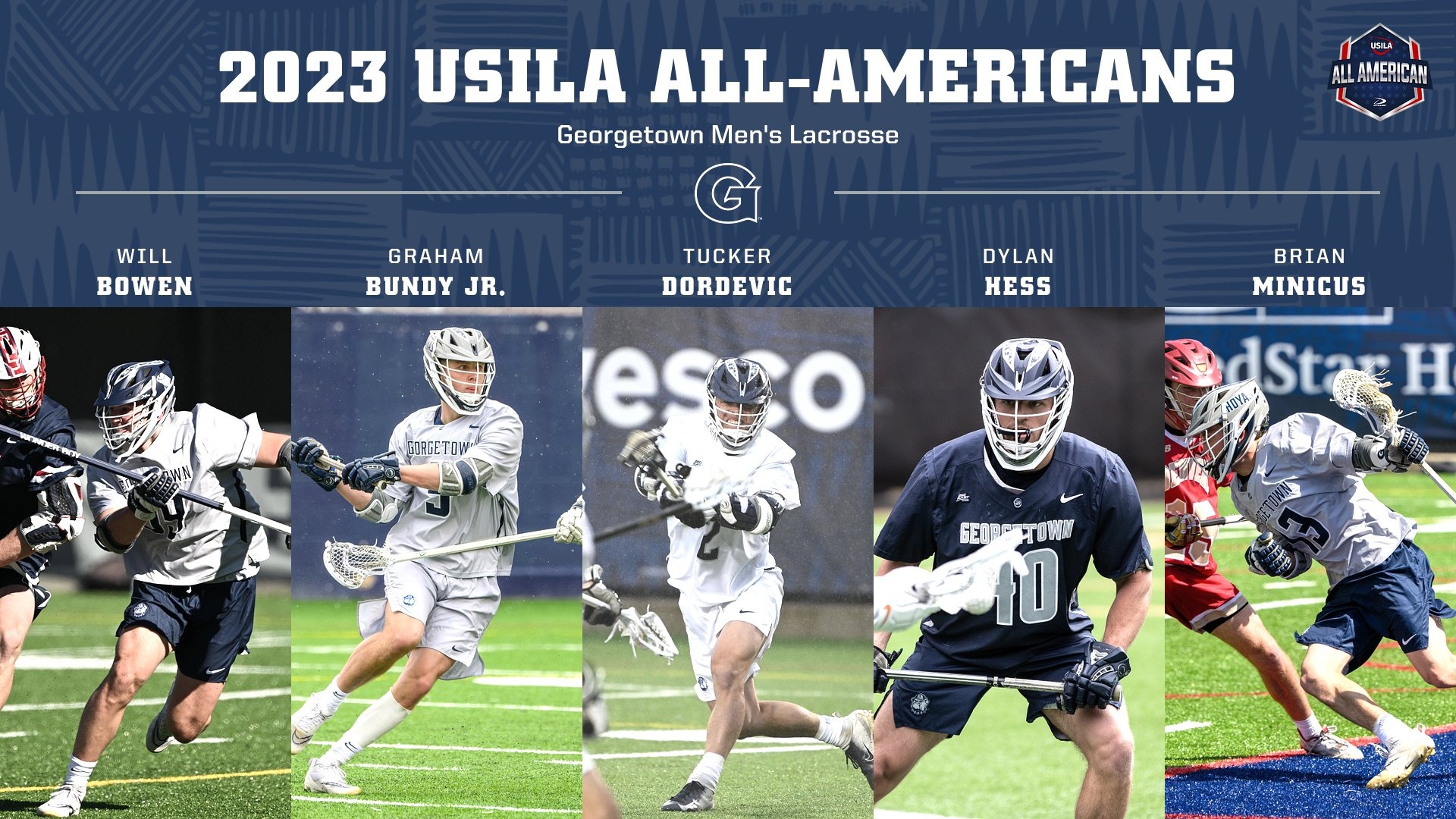 Five Hoyas Named USILA AllAmericans University Athletics