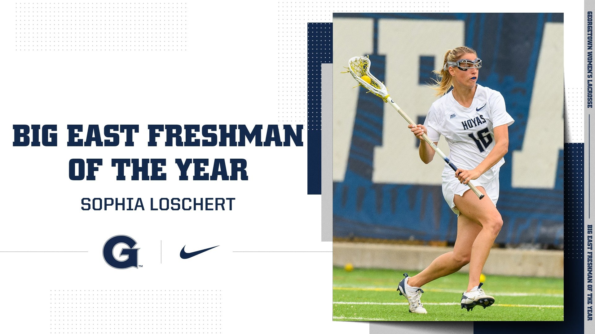 BIG EAST Freshman of the Year Sophia Loschert