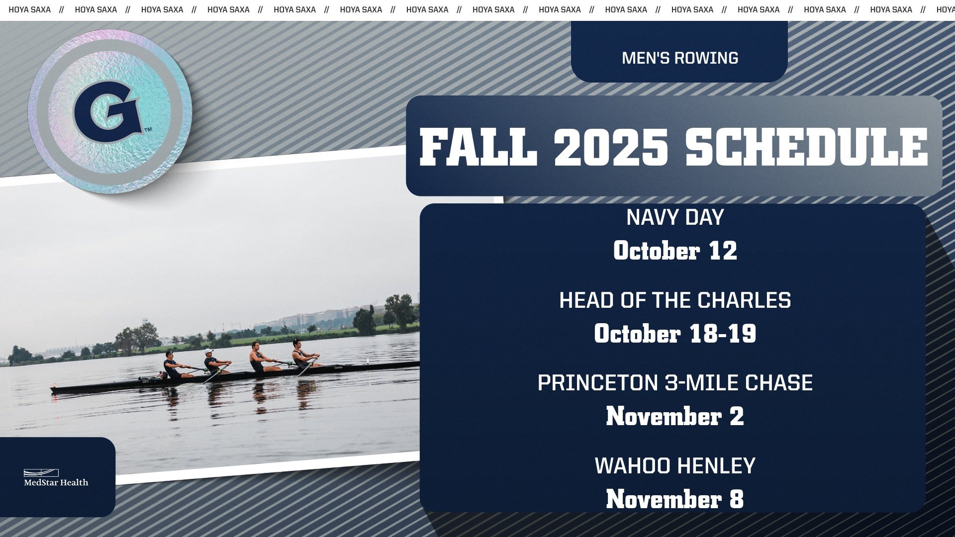 Men's Rowing Schedule