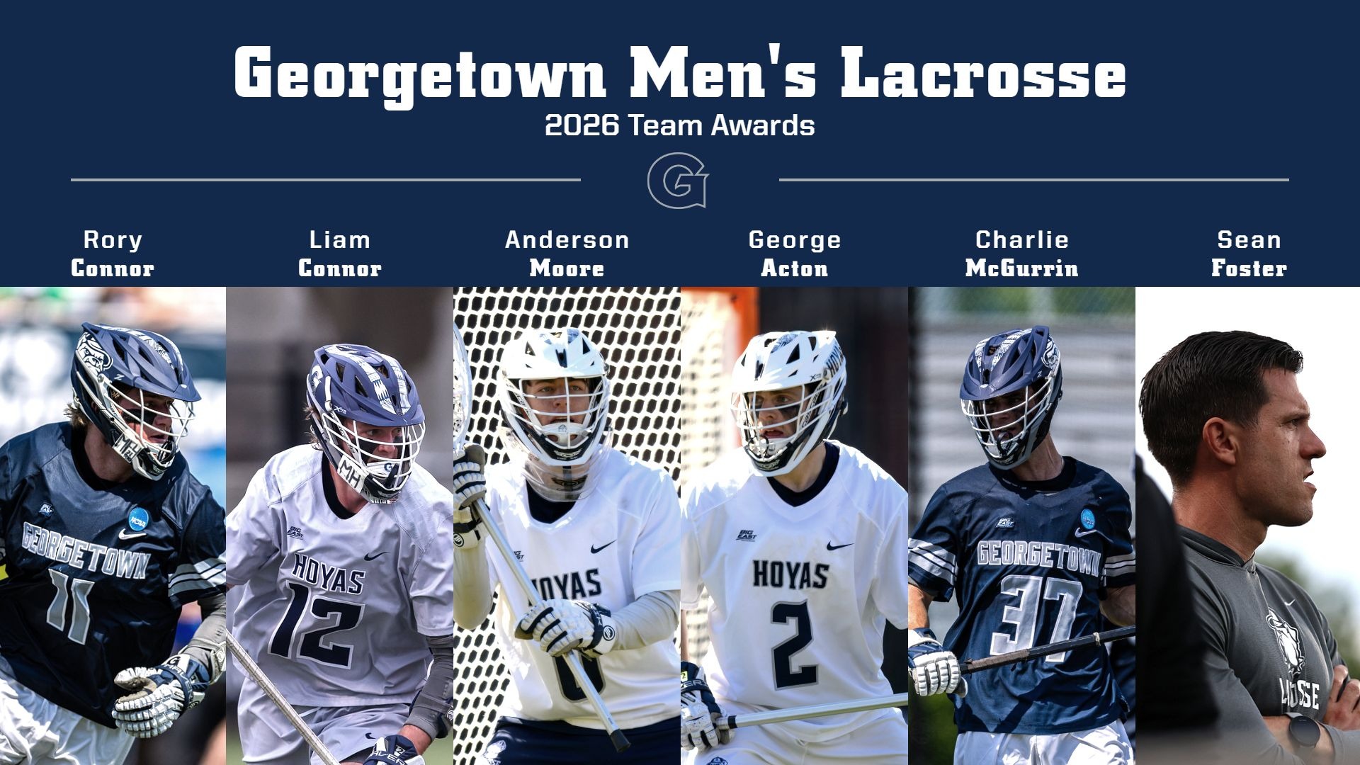 2026 Georgetown Men's Lacrosse Team Awards
