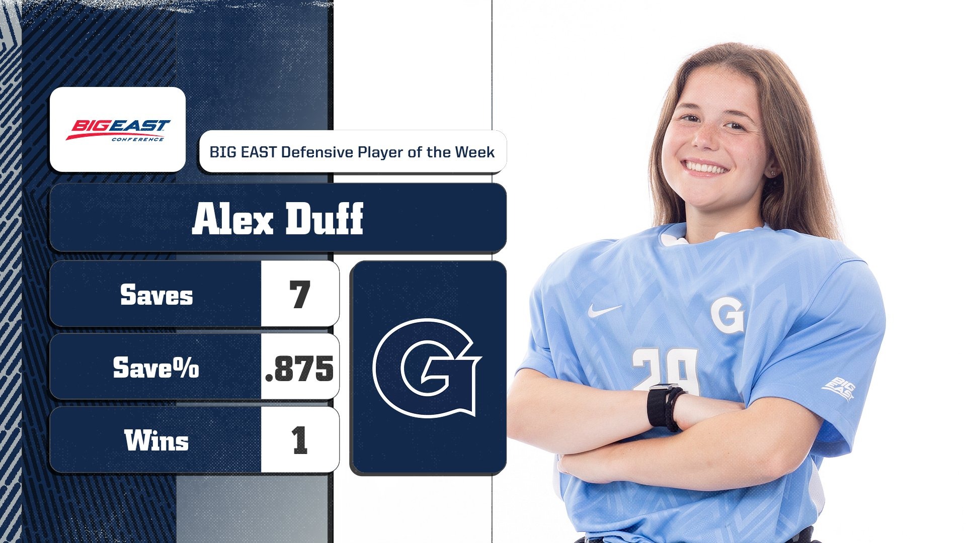 BIG EAST Field Hockey Defensive Player of the Week - Alex Duff