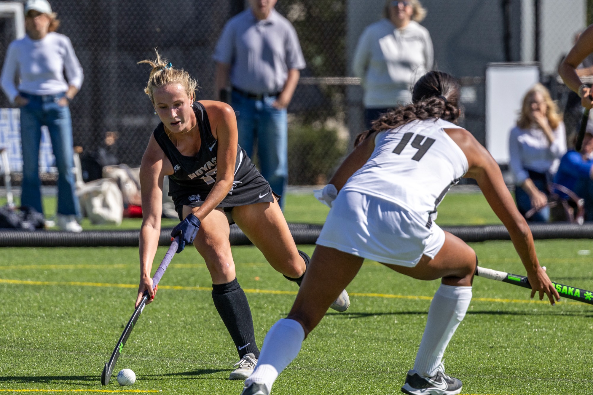 Scenes as the Georgetown University women’s field hockey team hosts Providence on Friday, Sept. 25, 2026.