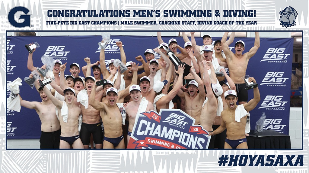 2026 BIG EAST Champions - Men's Swimming & Diving - Splash Page