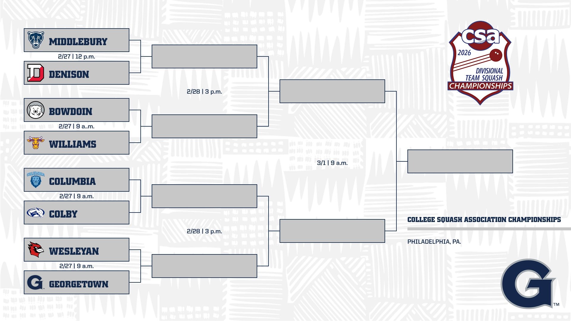 2026 CSA Divisional Championships Bracket - Kurtz Cup