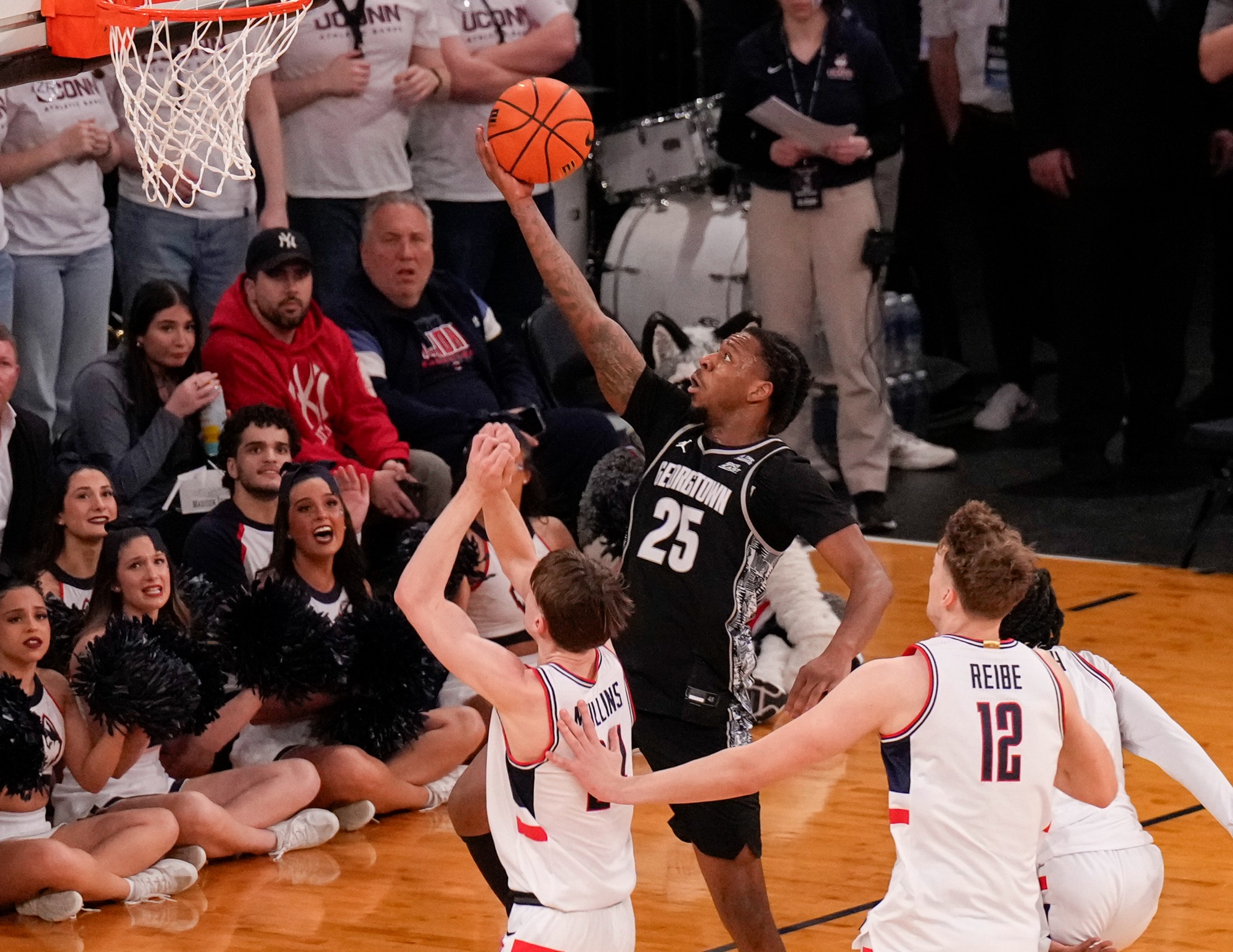 NEW YORK, NY - MARCH  13:  during the first half of the Big East Men’s Tournament Semifinal at Madison Square Garden on March, 13, 2026 in New York City. (Photo by Porter Binks)