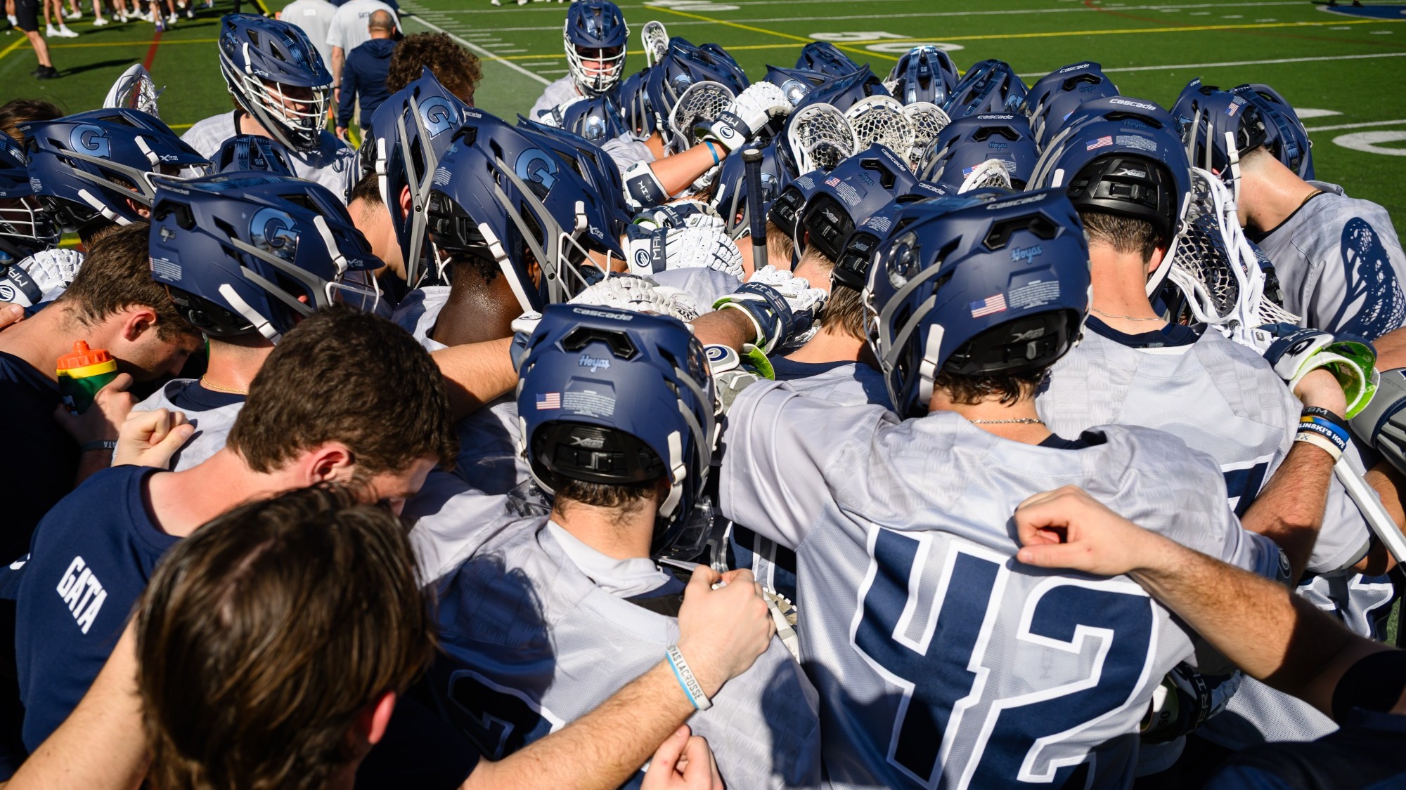 Men's Lacrosse Huddle