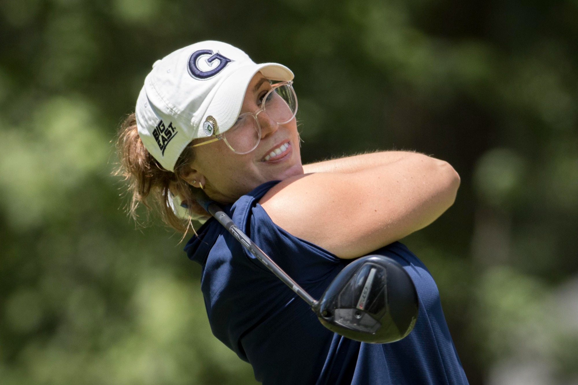 Women from the BIG EAST Conference play during the first round of the BIG EAST Women’s Golf Championship on Saturday, April 25, 2026, in Callawassie Island S.C. (BIG EAST/Photo by Stephen B. Morton)