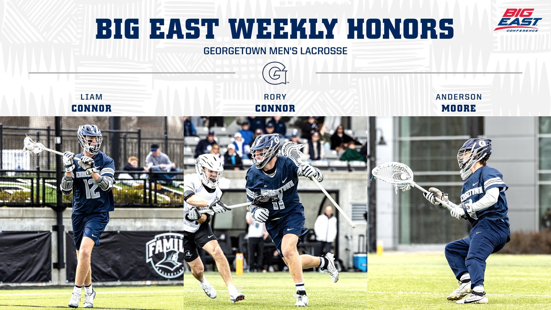 BIG EAST Men's Lacrosse Weekly Honors - 040626