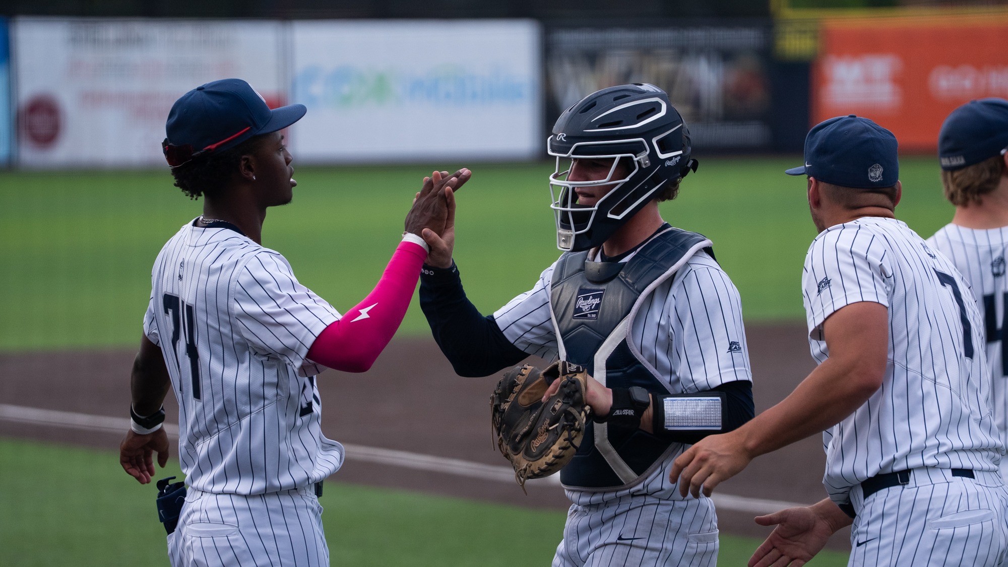 Christian Hamilton and Dom Cafferillo Celebrating