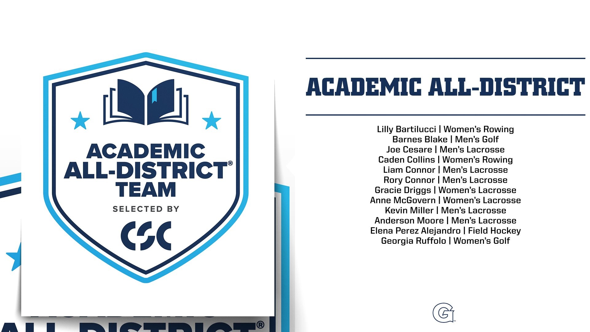 2025-26 CSC Academic All-District At-Large Teams
