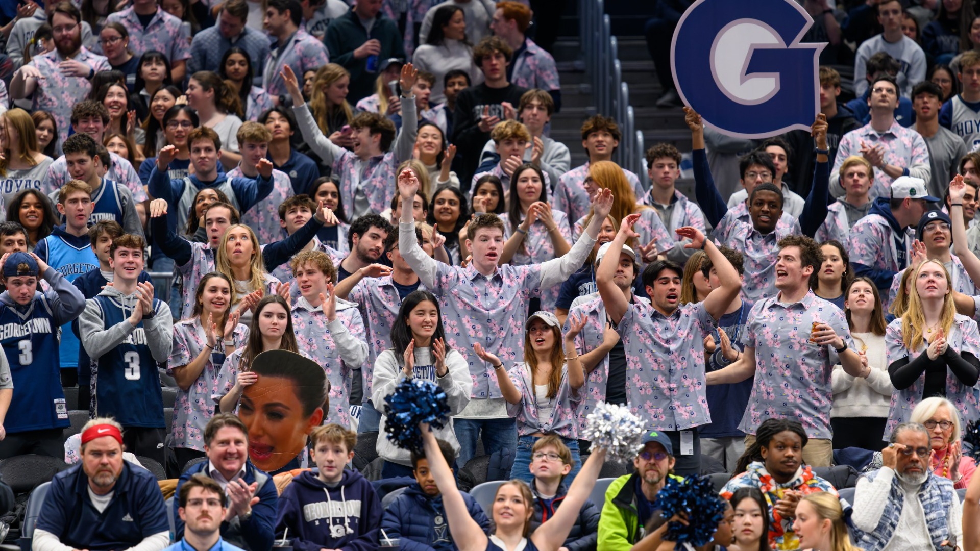 Crowd shot from Georgetown men's basketball game
