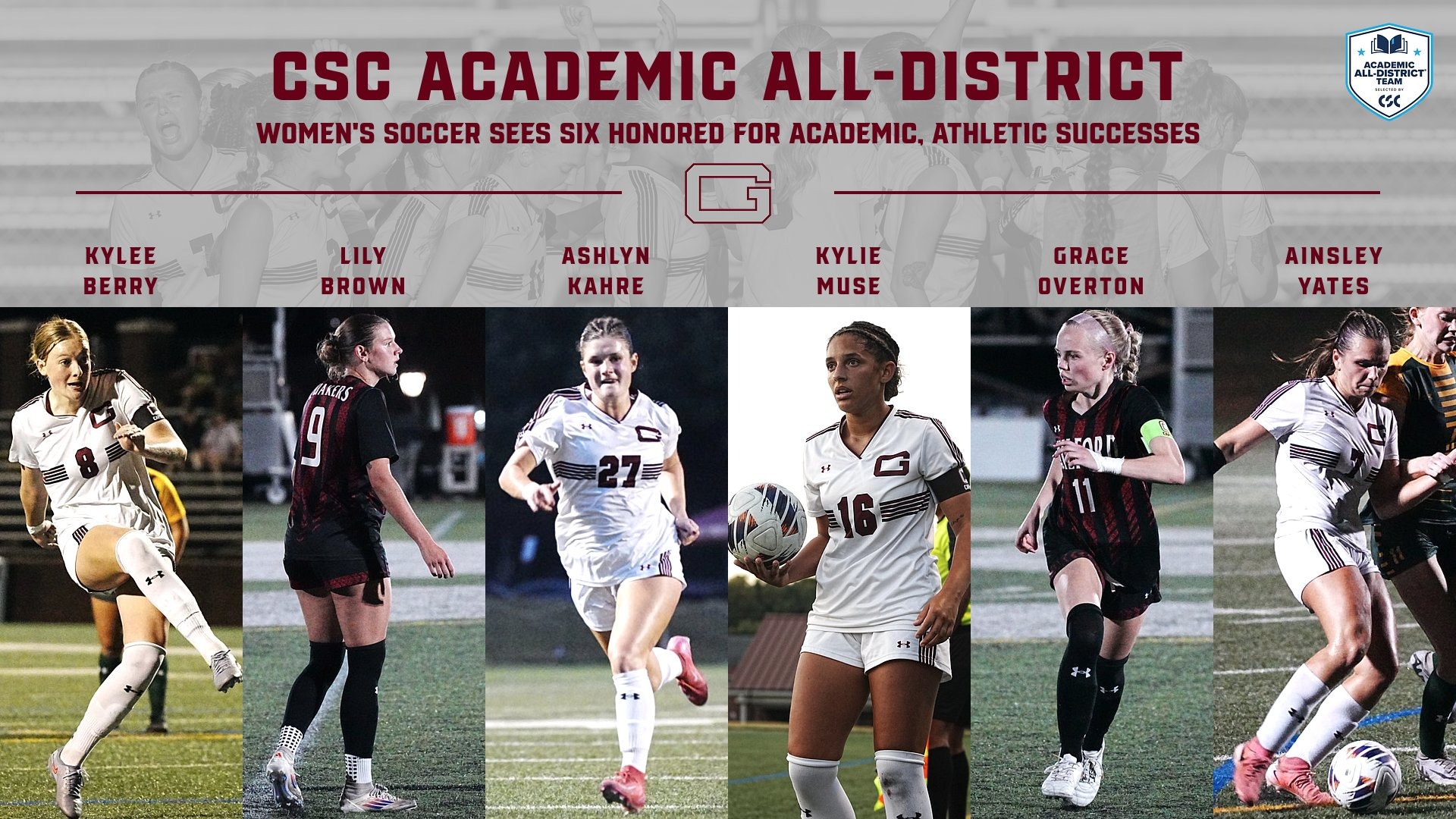 WSOC Academic All-District 2025