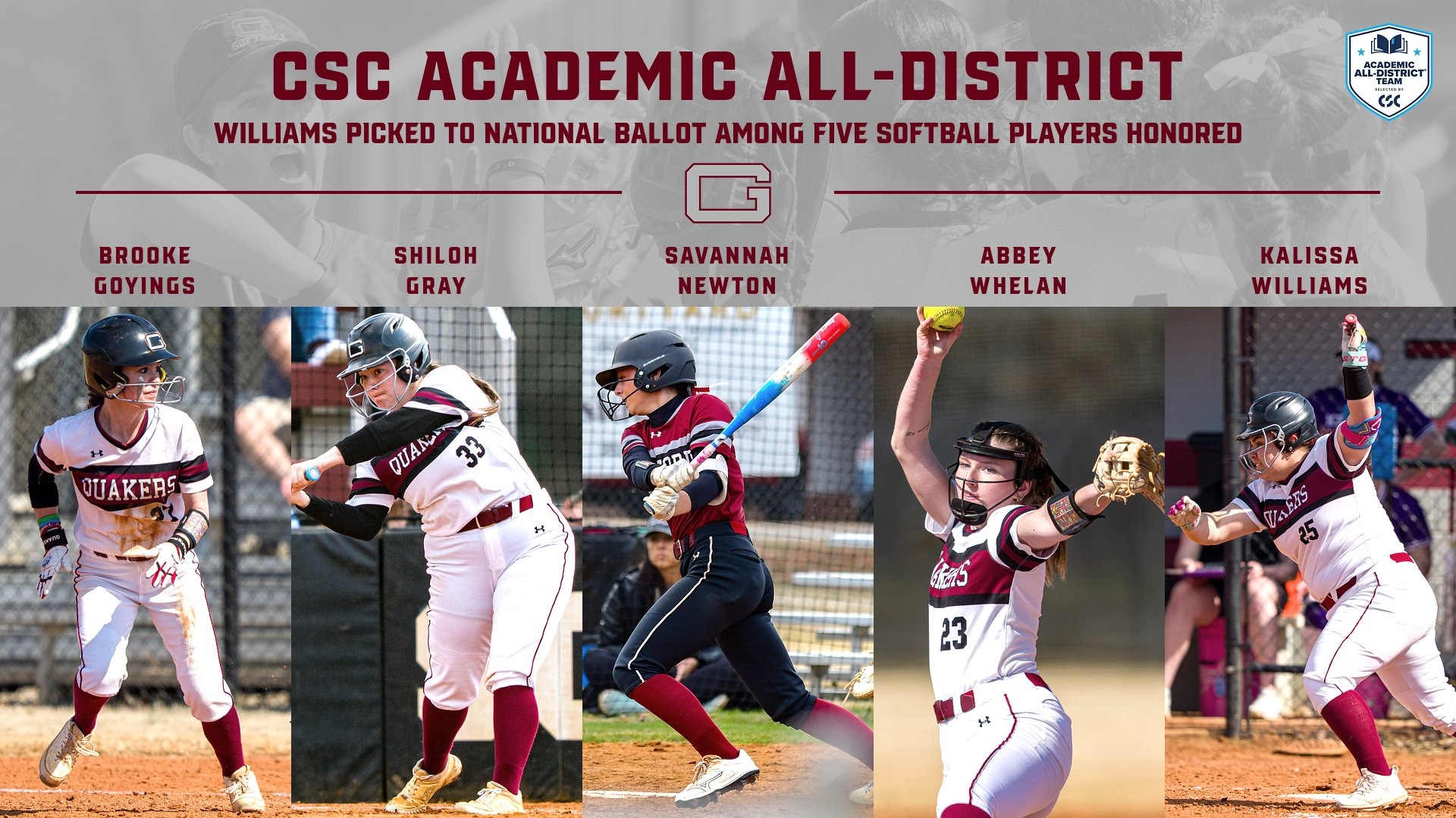 SOFT CSC Academic All-District