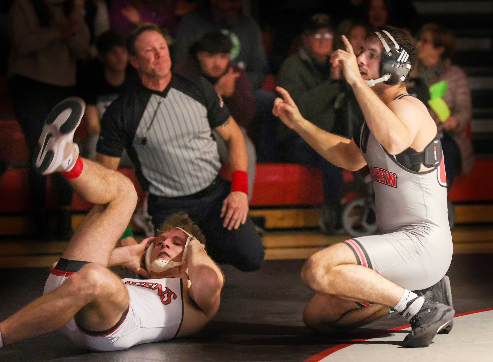Men's wrestling article win over Bene