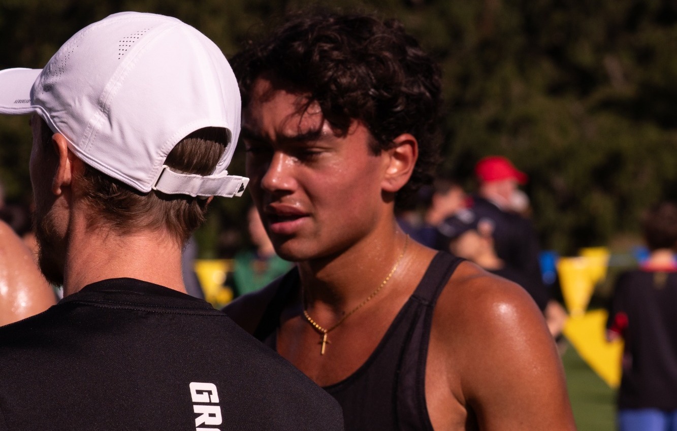 Noah Selvaraj after Joe Piane Notre dame Invite