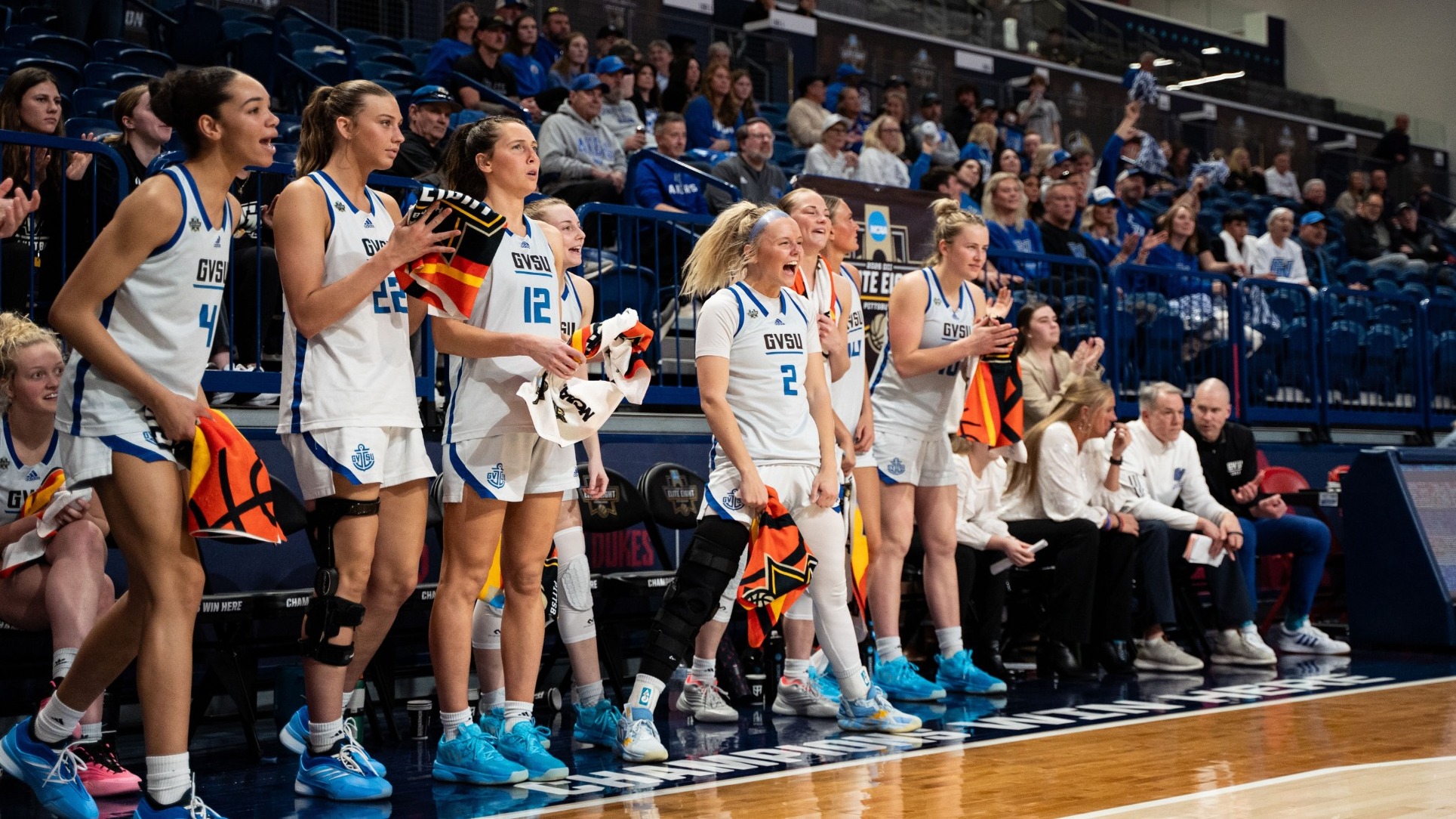 anderson/bench celebrating