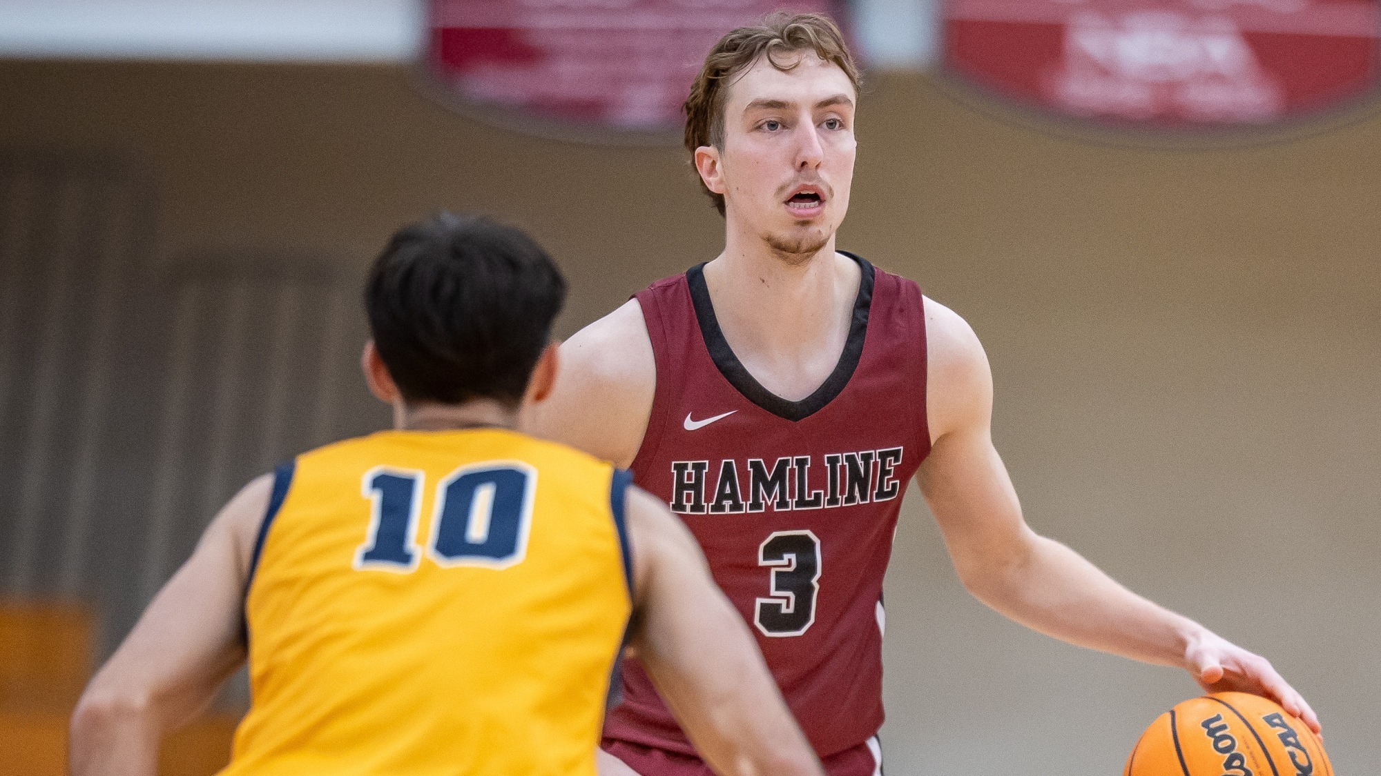 Brock Donaldson, Hamline Men's Basketball vs Augustana