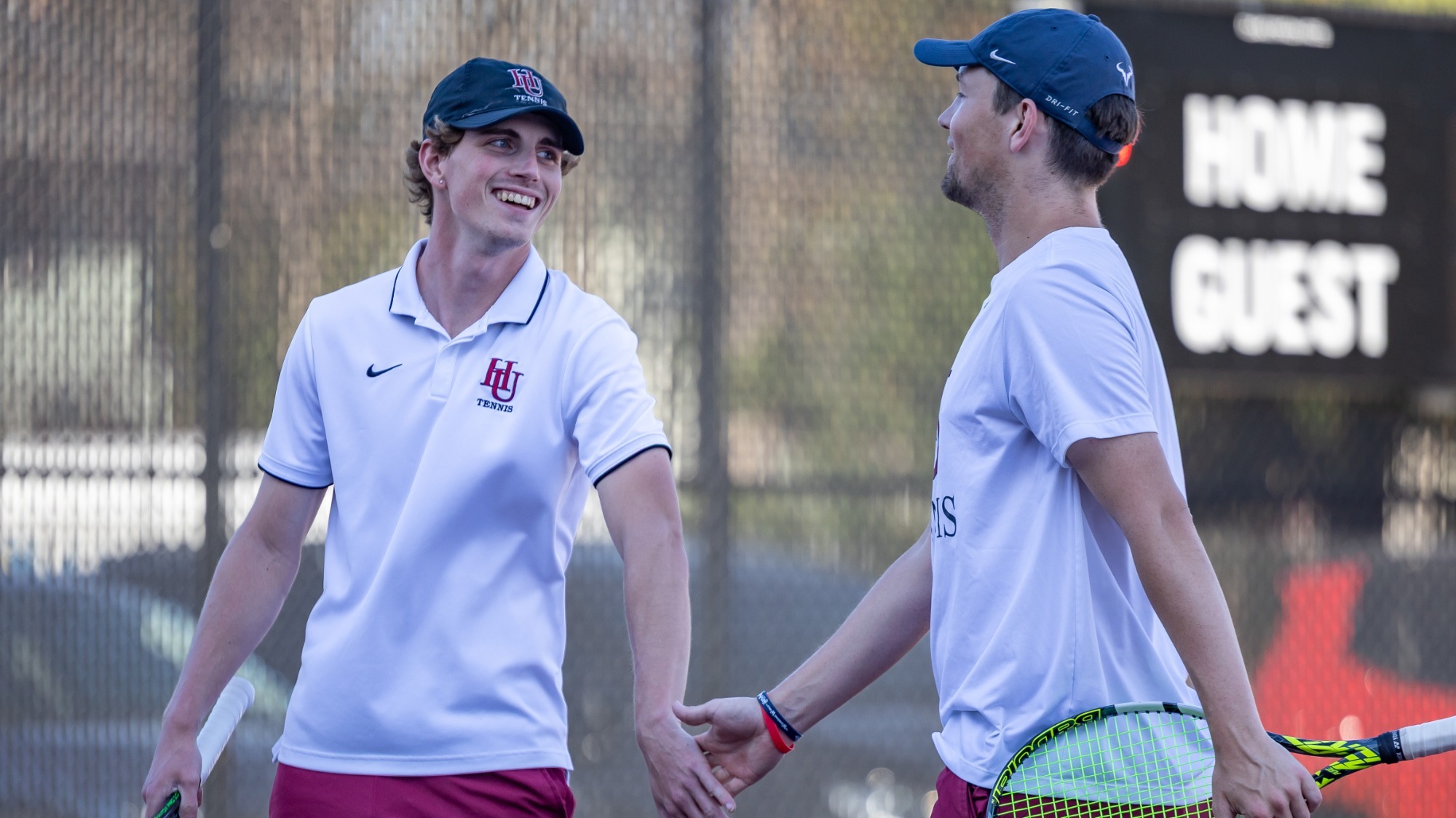 Crowell & Sebring celebrate point against BU