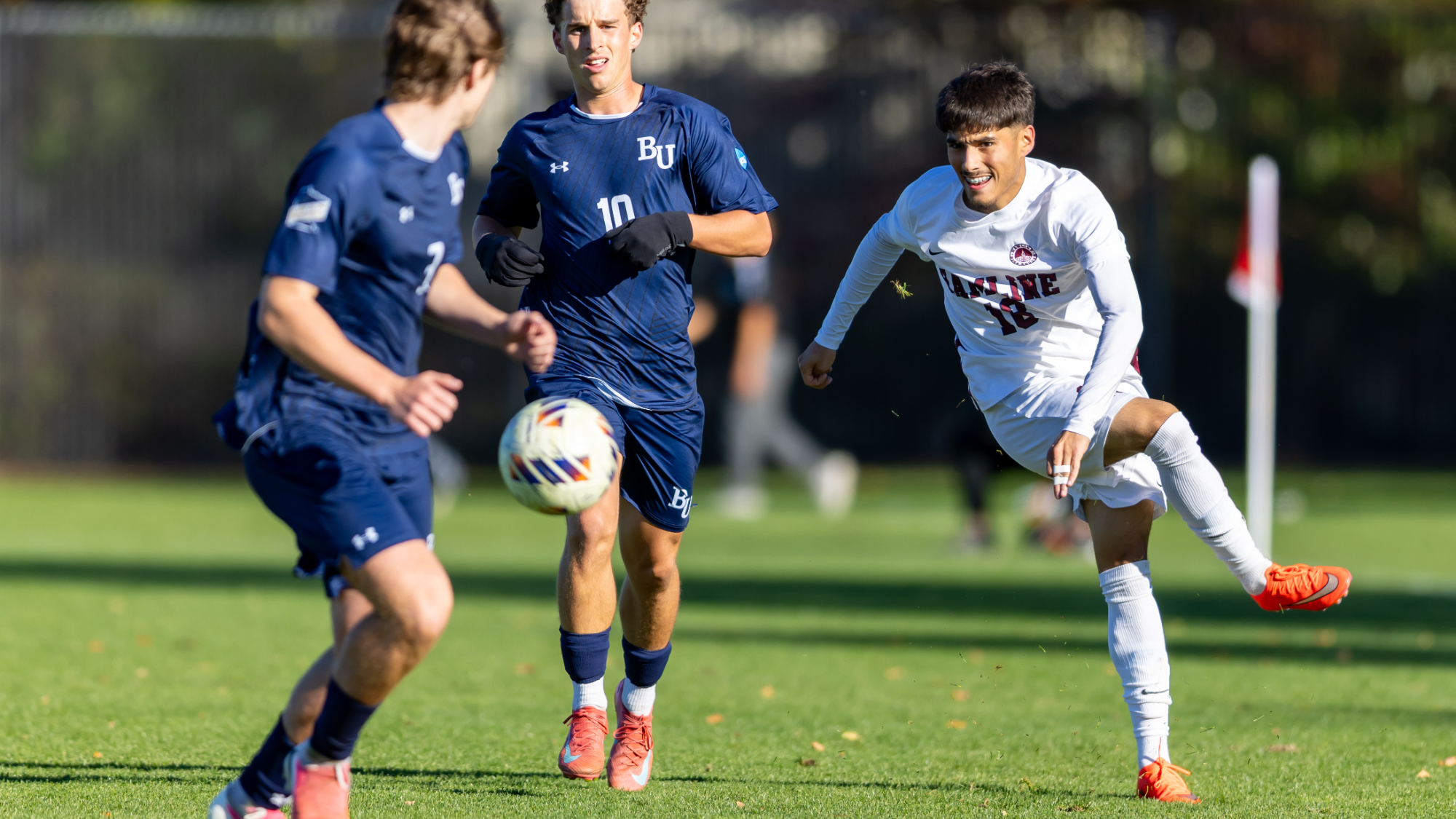 Johanso Camacho Kicking the ball against Bethel