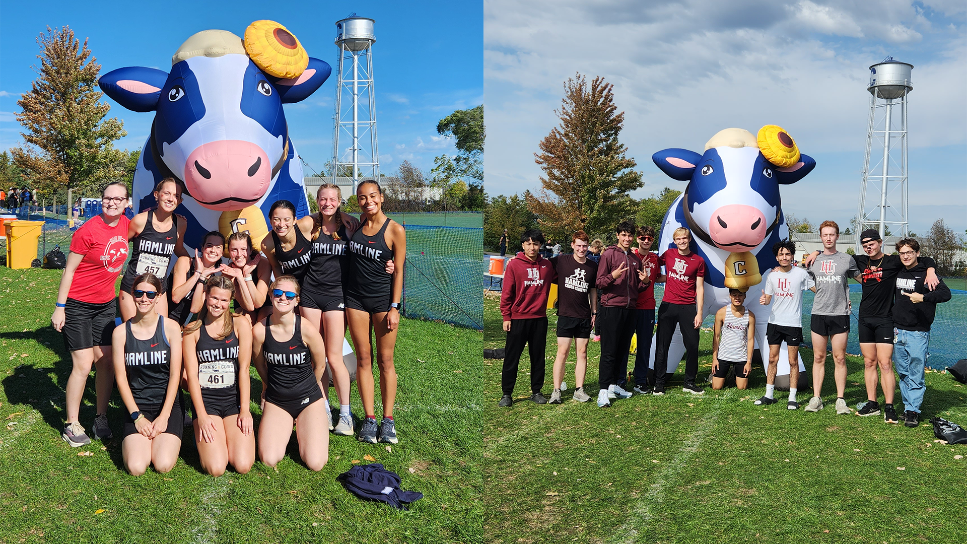 Men's and Women's Cross Country teams at Running of the Cows Meet 2026