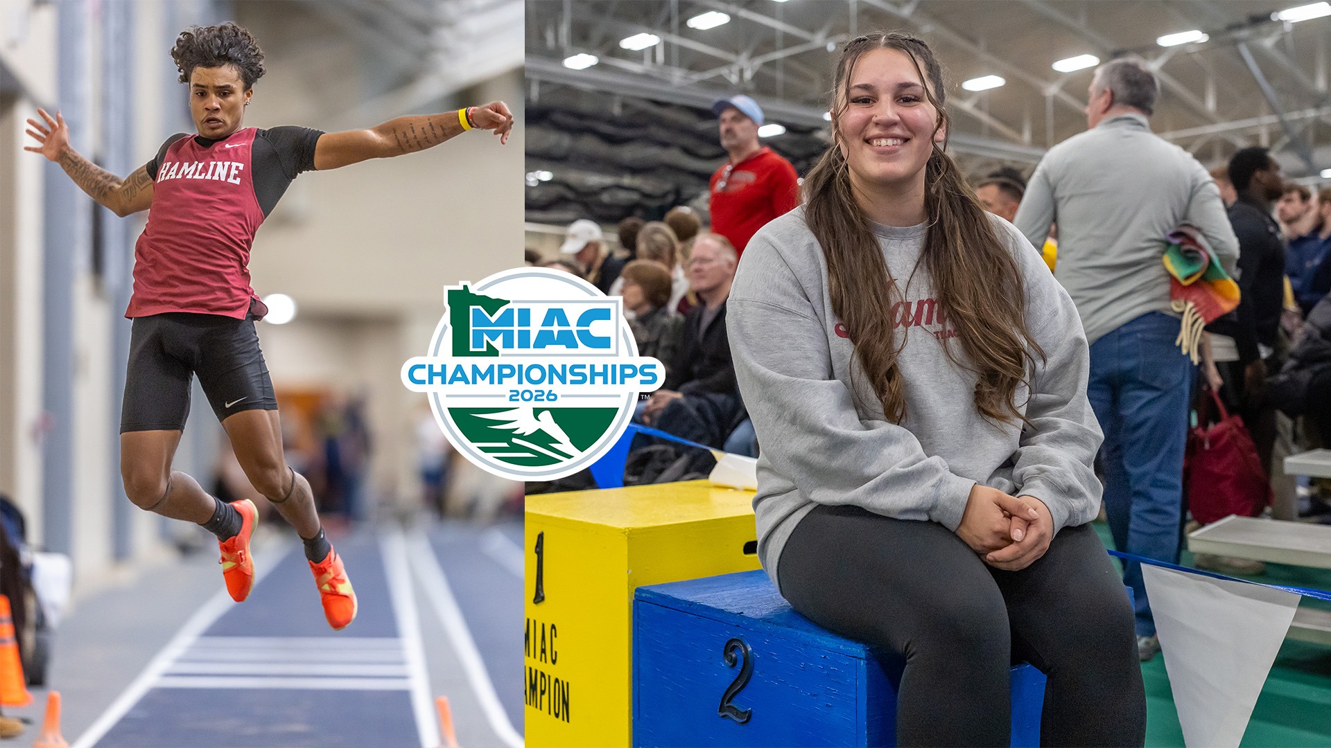 Lexi Brainer and Isaiah Watson, Hamline Women and Men's Track & Field 