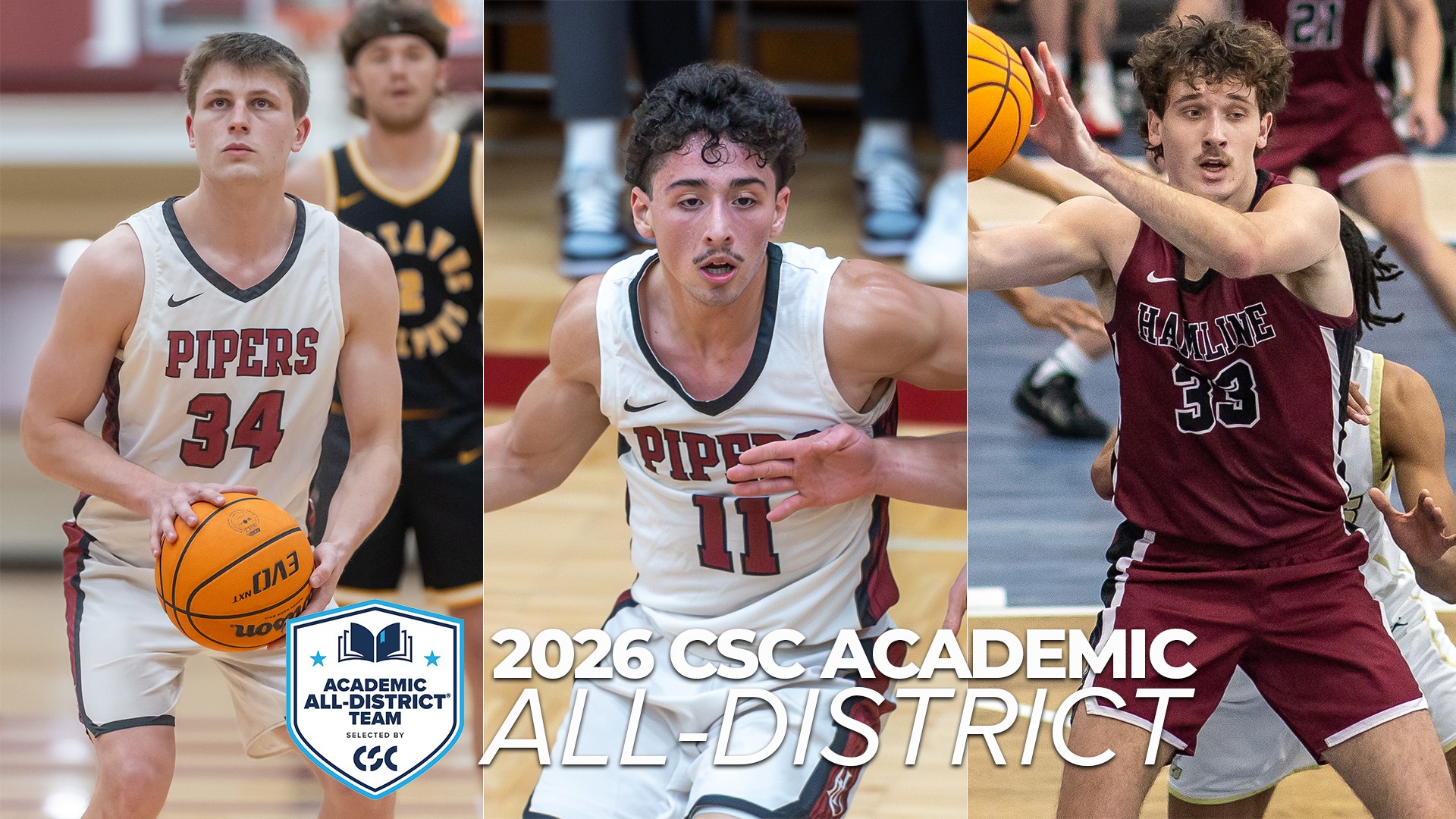2026 CSC Academic All-District Men's Basketball