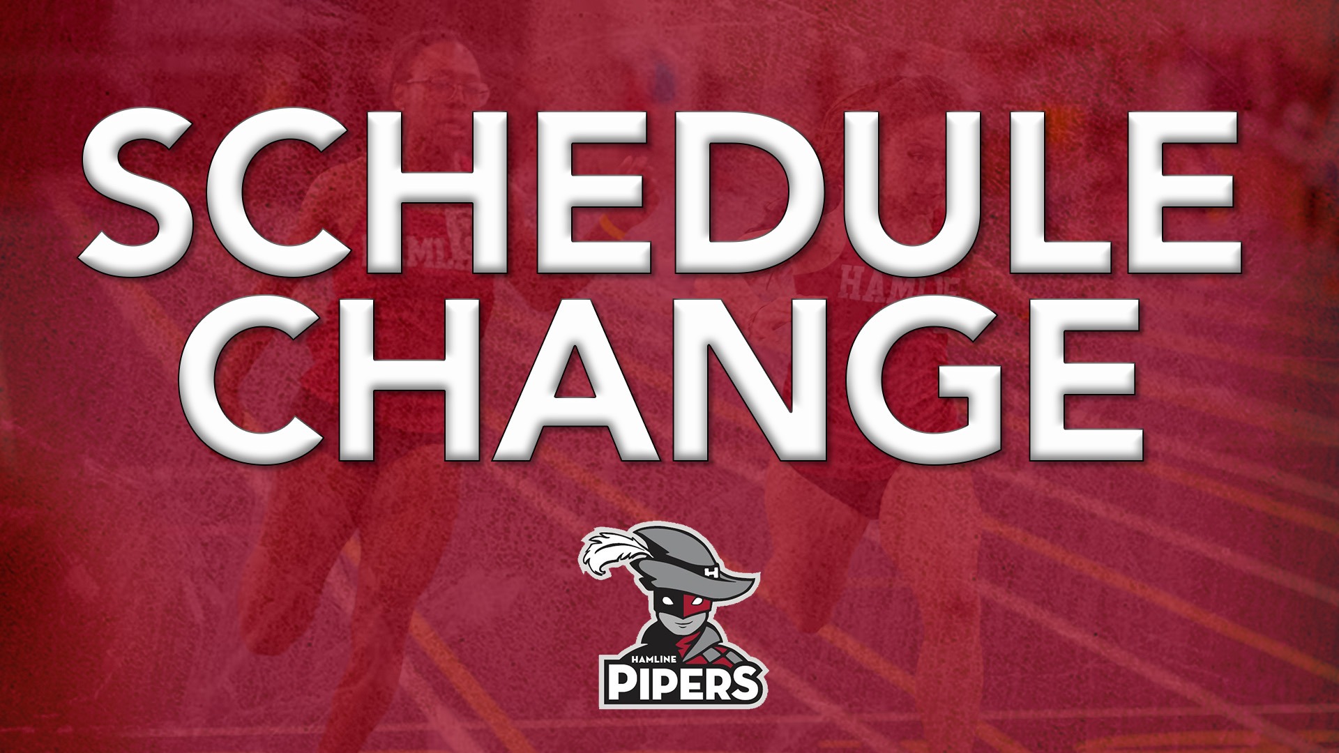 Schedule Change Track & Field