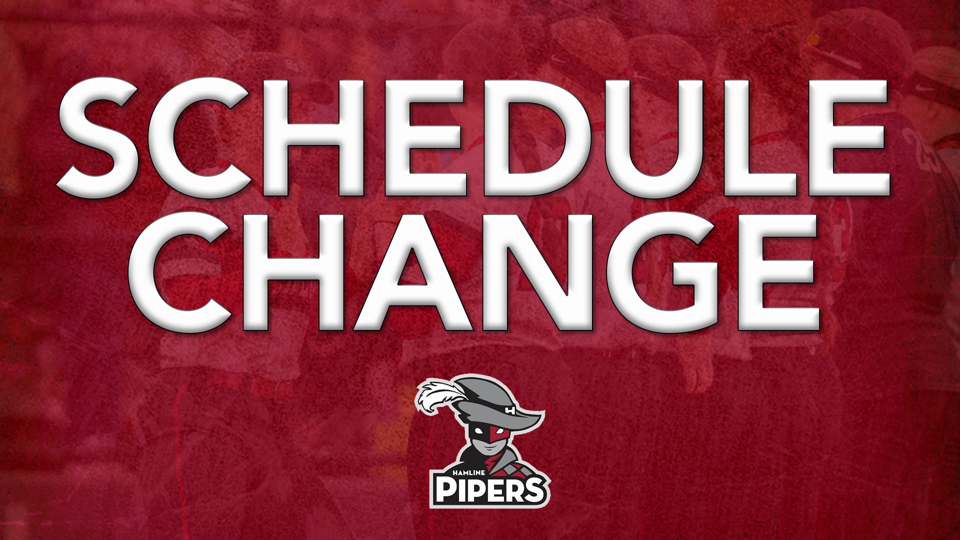 Schedule Change Hamline Softball
