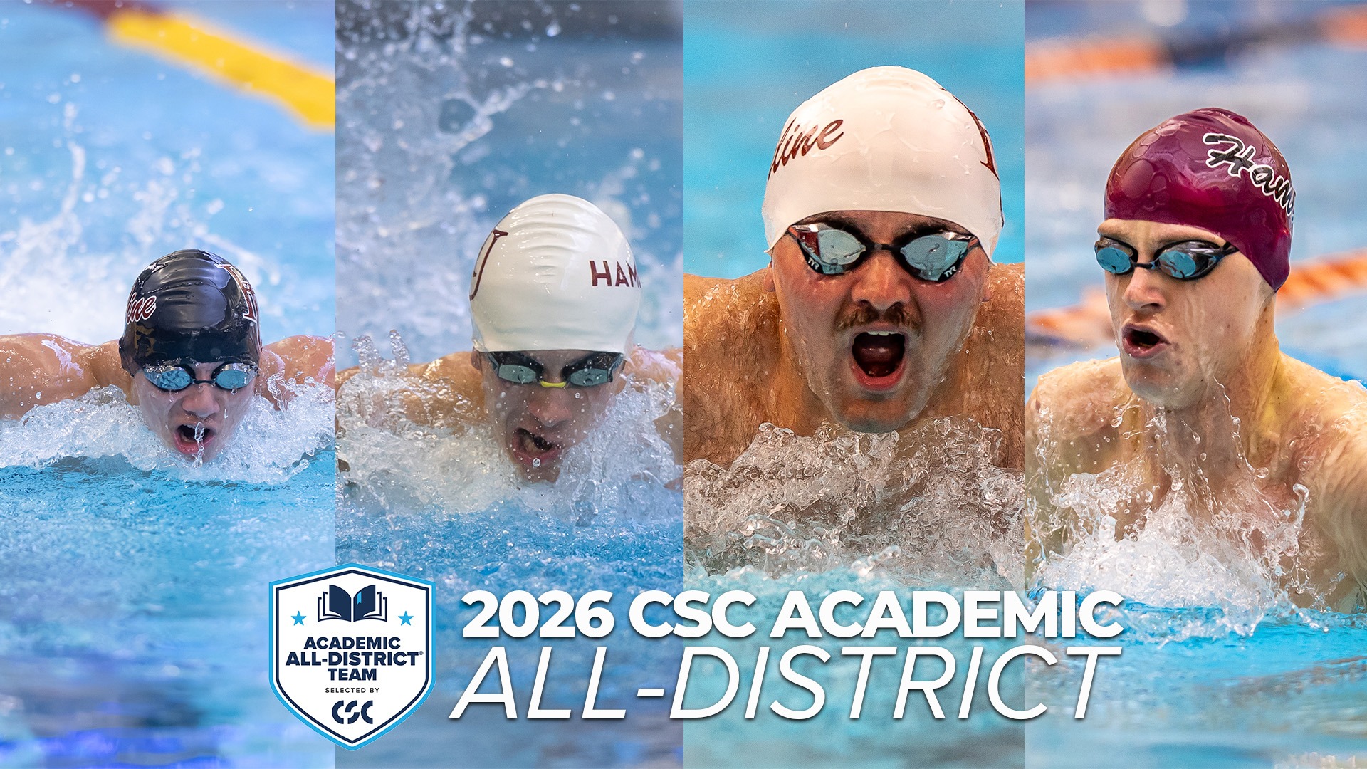 CSC Academic All District Men's Swimming 2026 