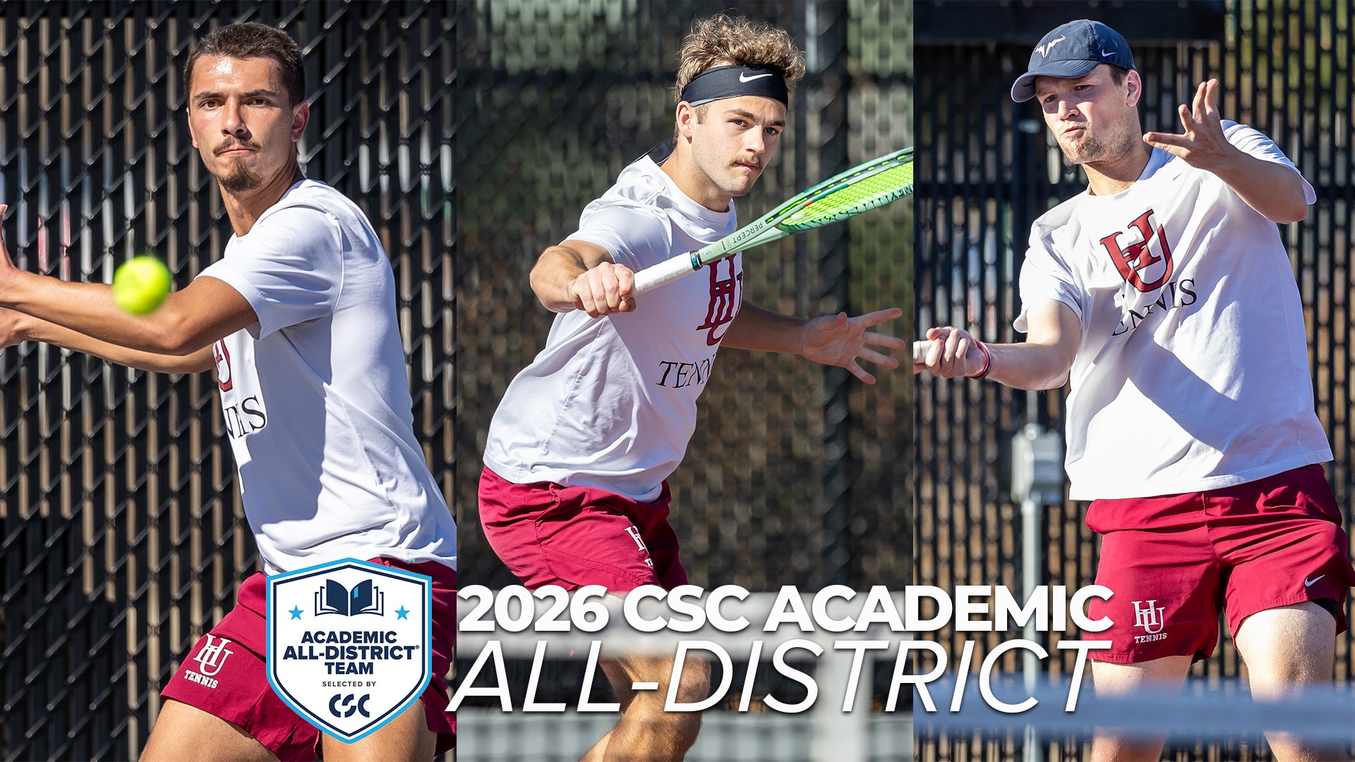 Men's Tennis CSC Academic All-District 2026