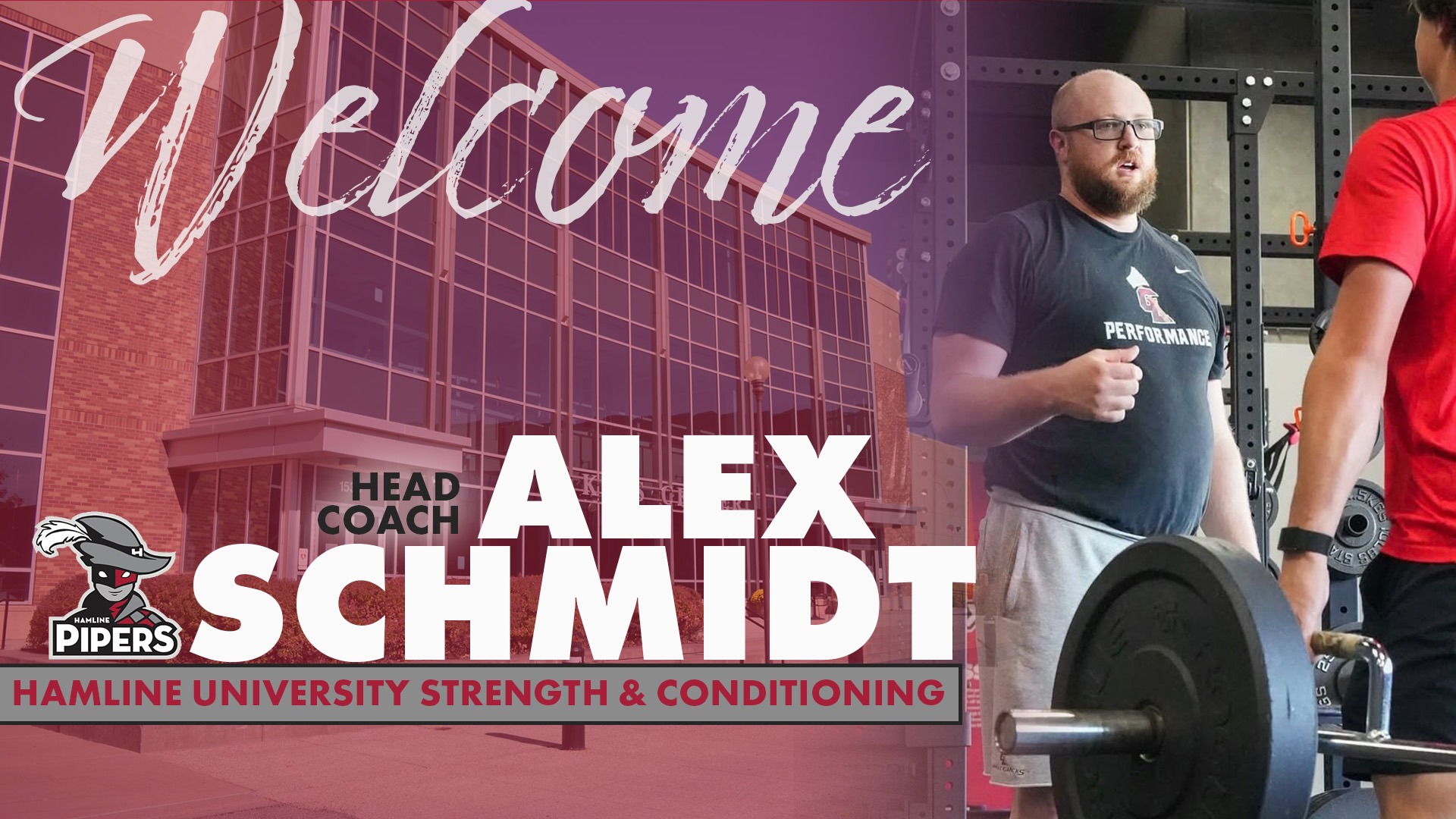 New Hire, Alex Schmidt Head Strength & Conditioning Coach 2026