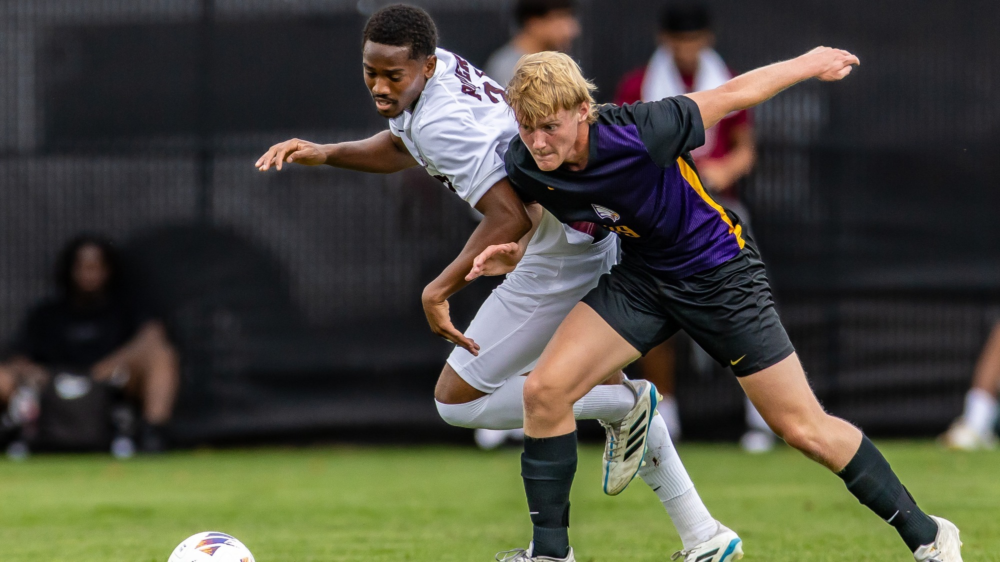 Faith G. battling for ball against Northwestern