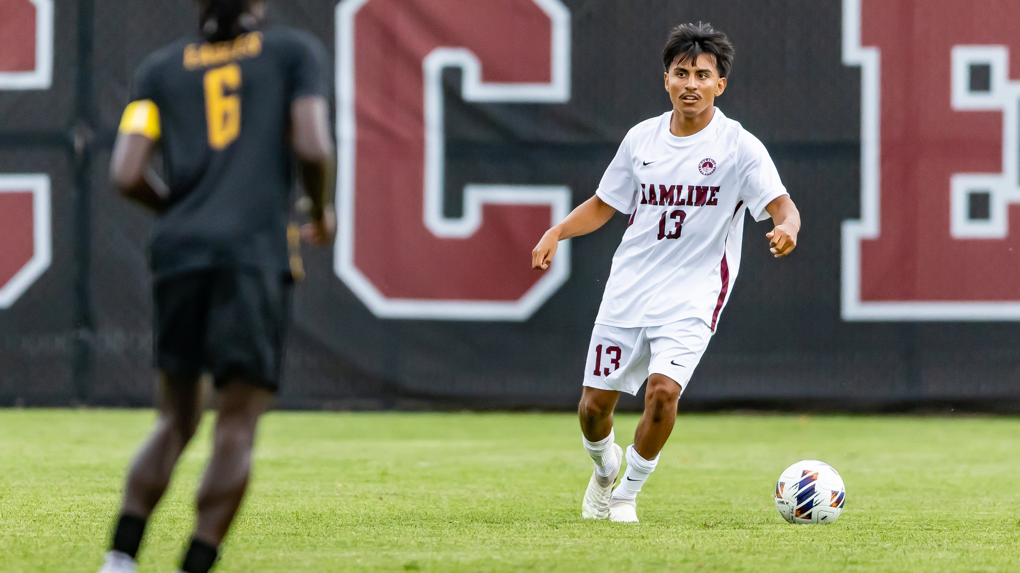 Sergio Hernandez-Cano looking for a pass