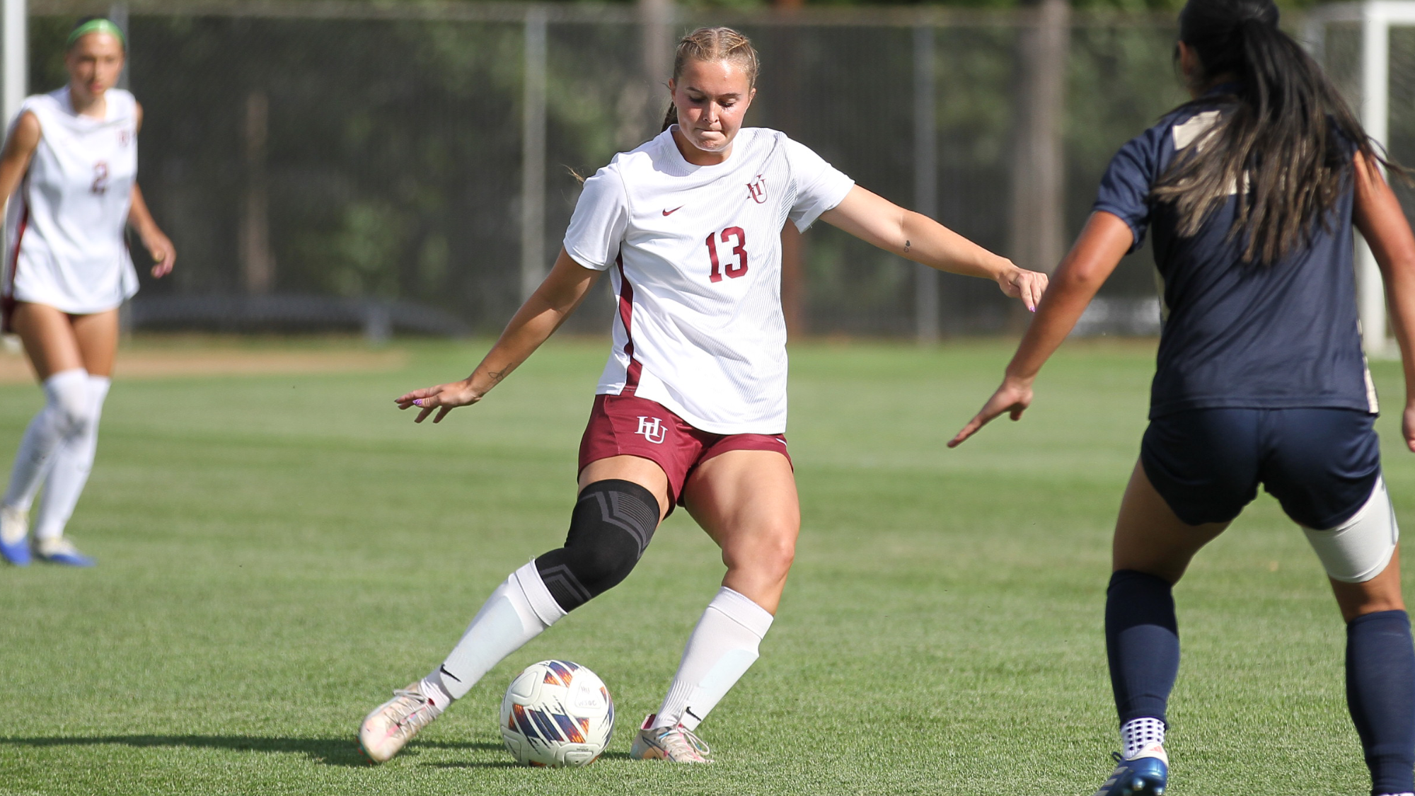 Addyson Barrett dribbling the ball 