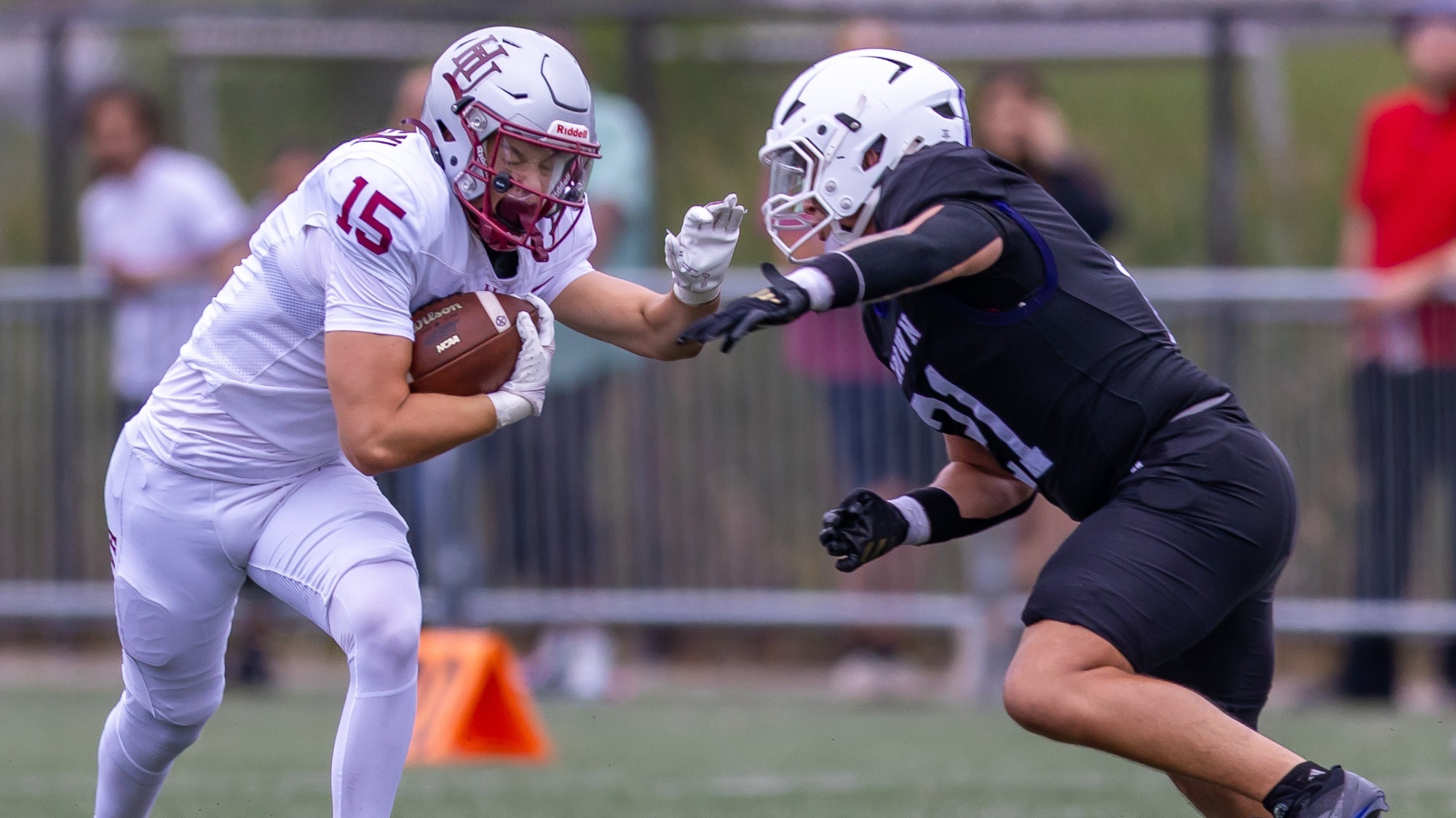 Tristan Falkowski running the ball against Crown