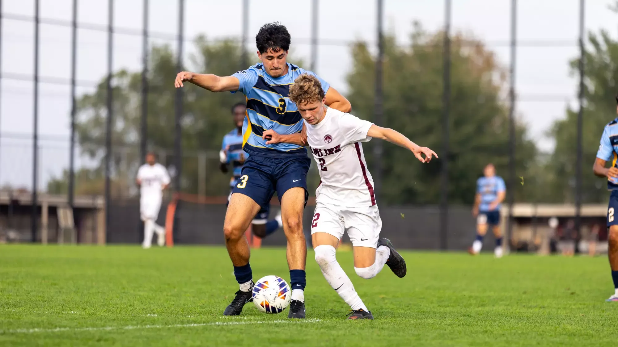 Finley R. battling for the ball against CSS