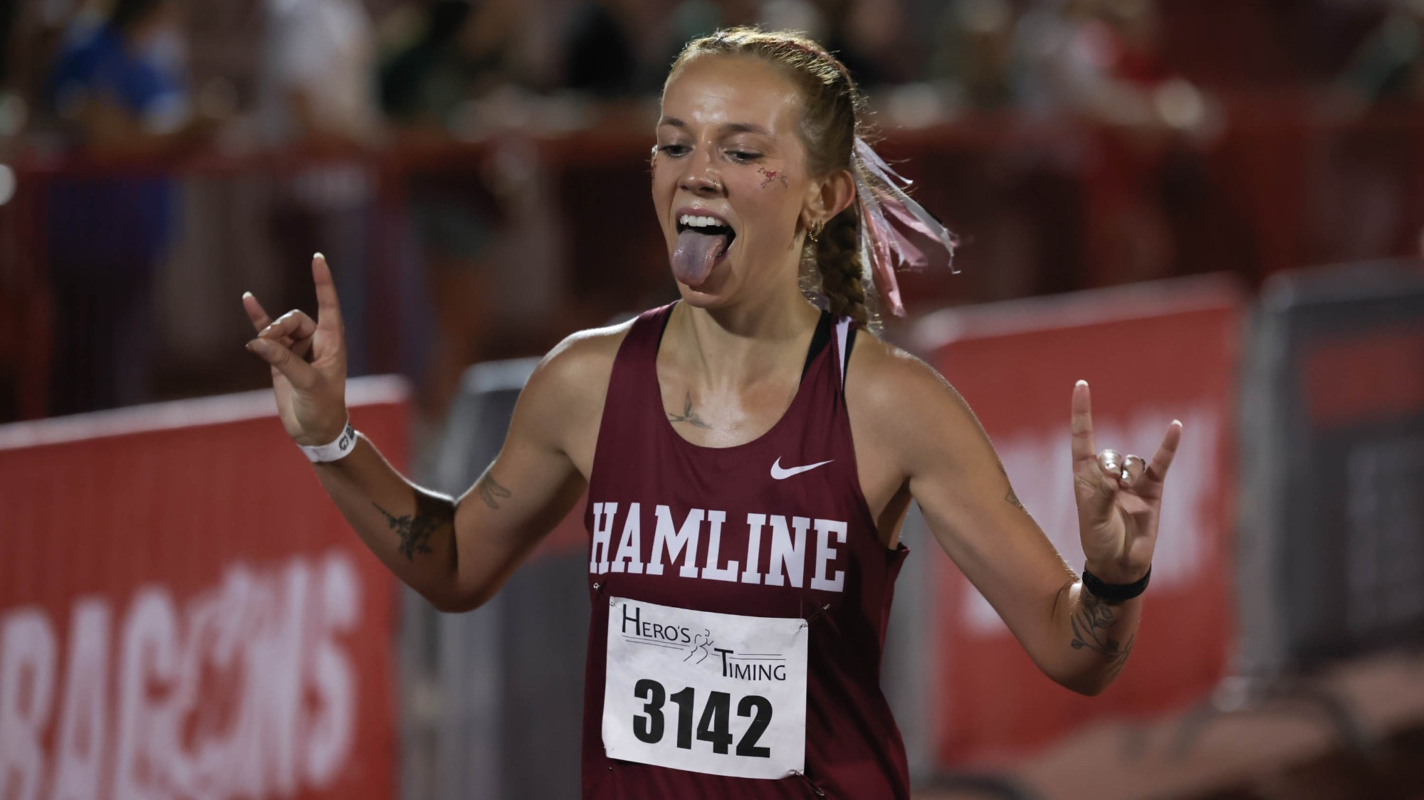 Hamline Women's Cross Country at Dragon Twilight meet