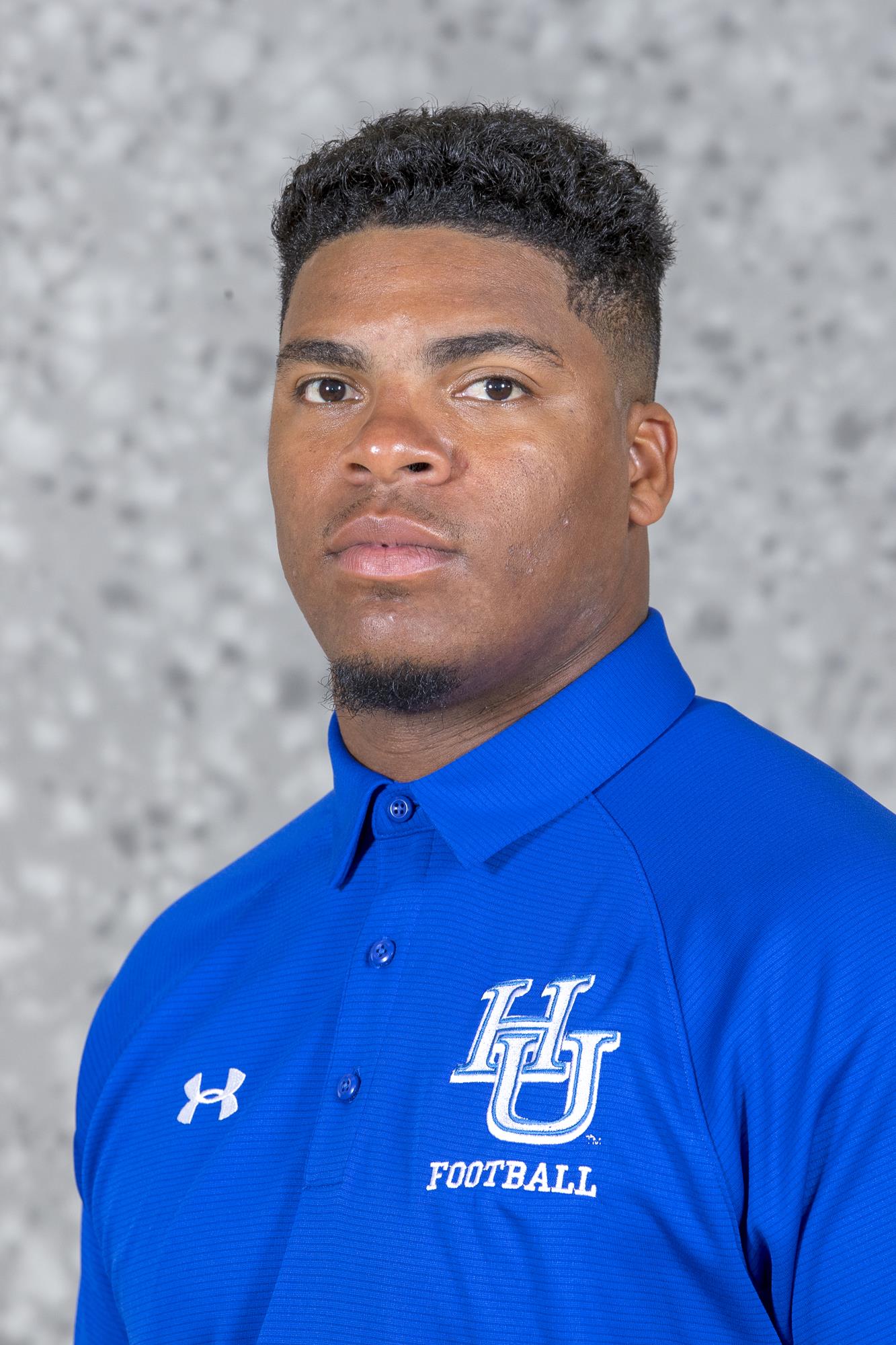 Hampton University Football Head Shots at the Holland Hall in Hampton, Virginia.   August 5, 2018.  {Photo by Mark W. Sutton}
