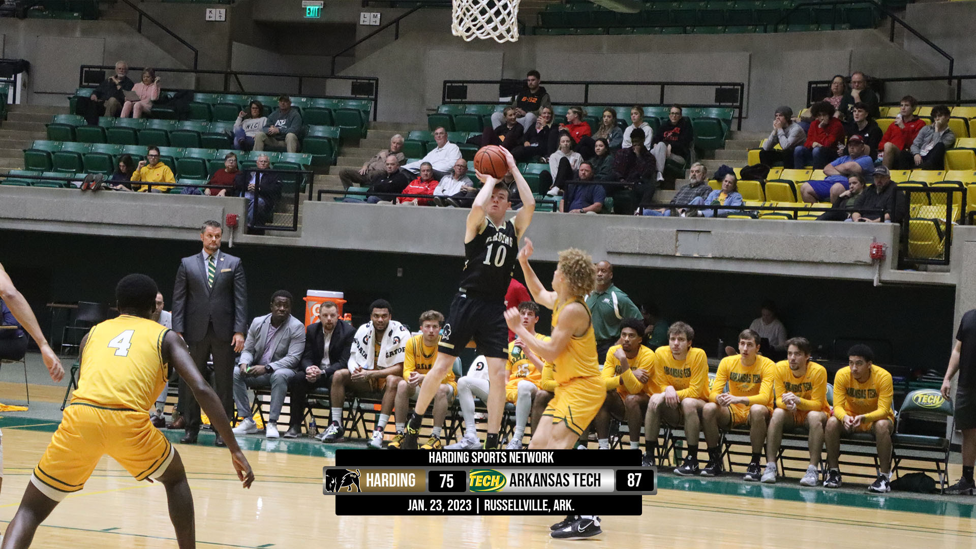 Harding Falls in Road Battle at Arkansas Tech Harding University